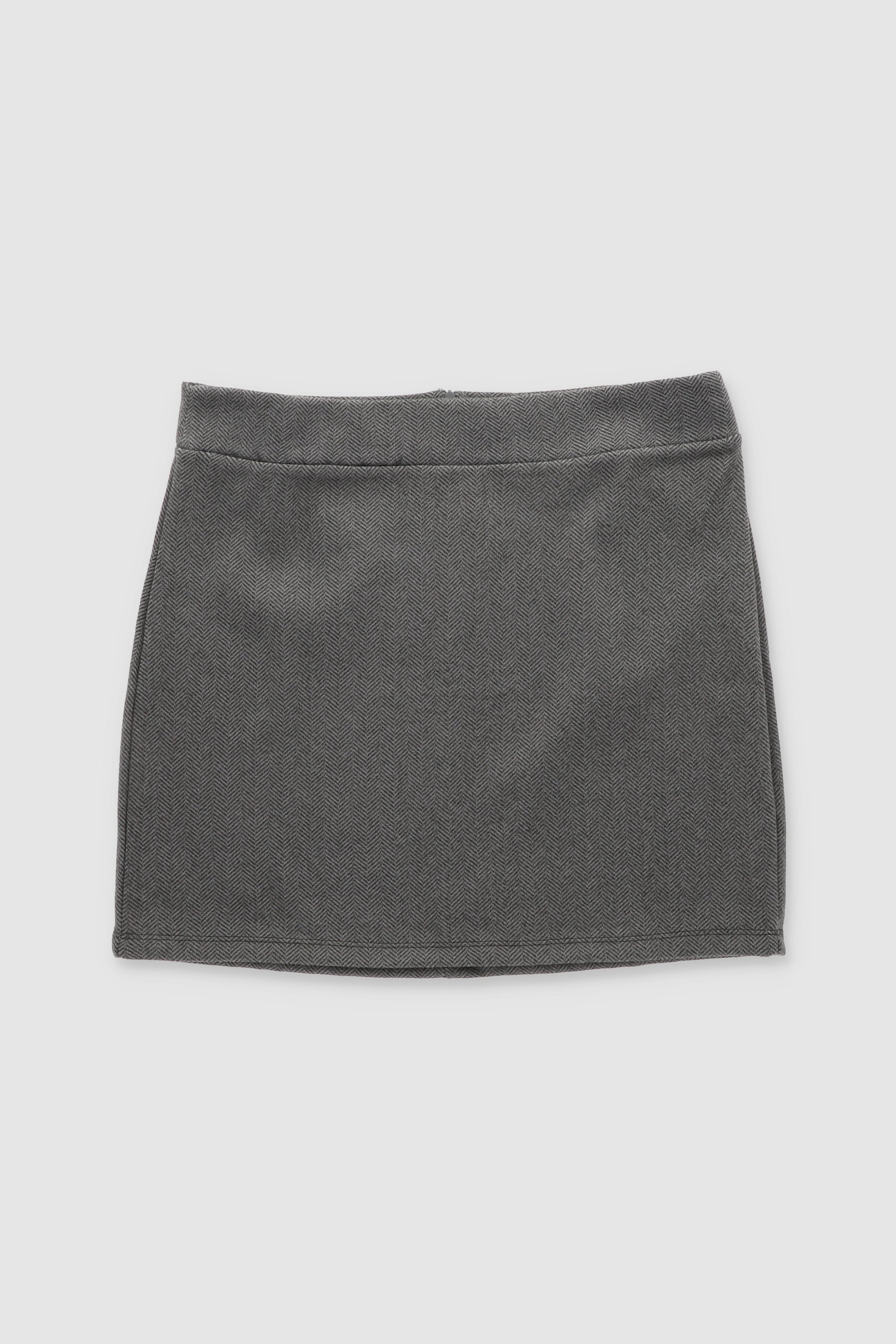 Mini Pencil Skirt GRAY