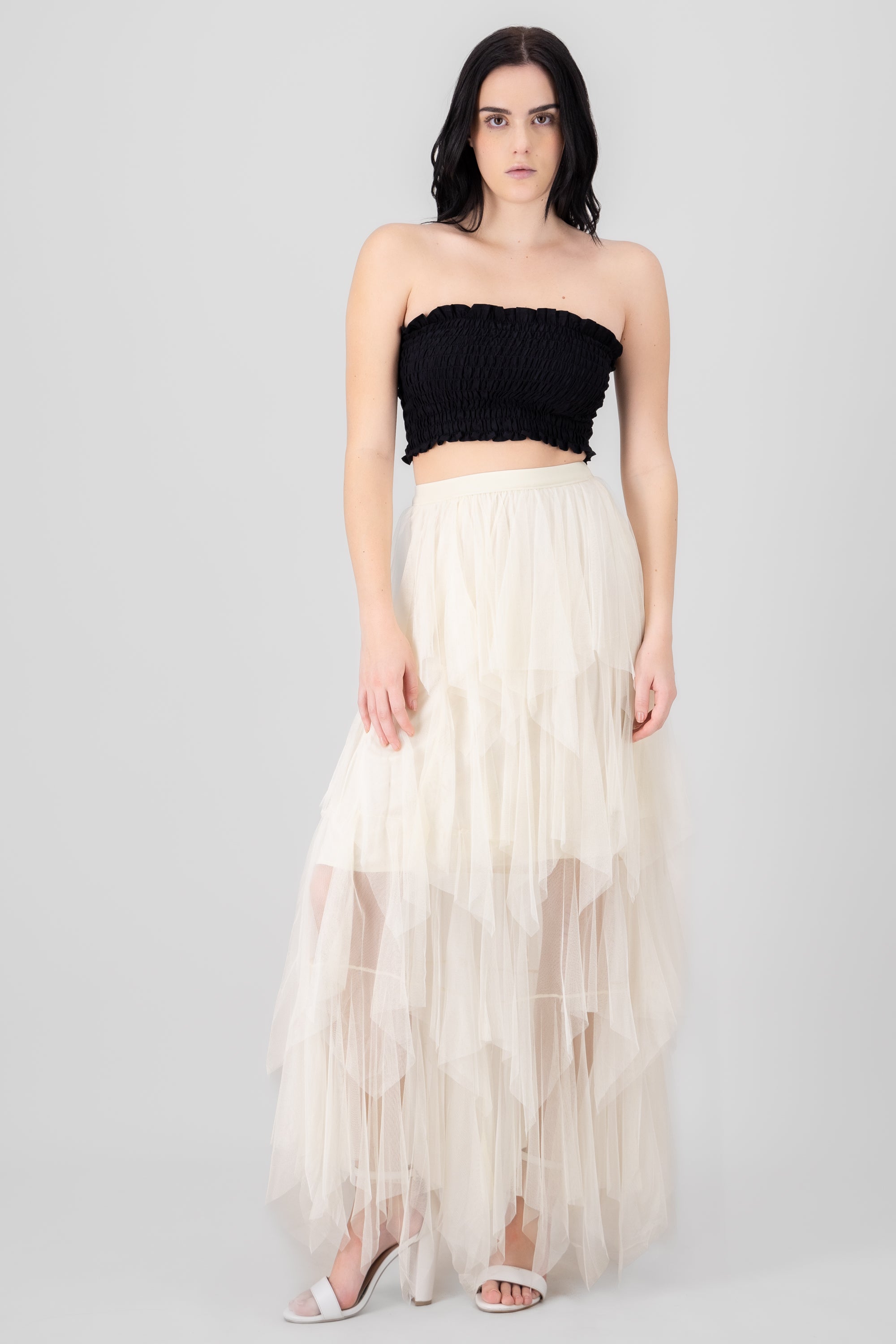 Tulle Maxi Skirt CREAM