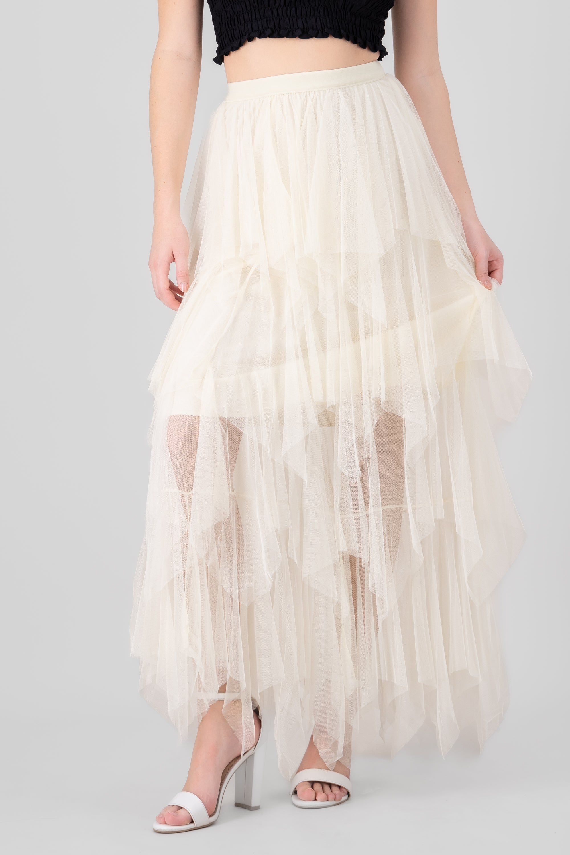 Tulle Maxi Skirt CREAM