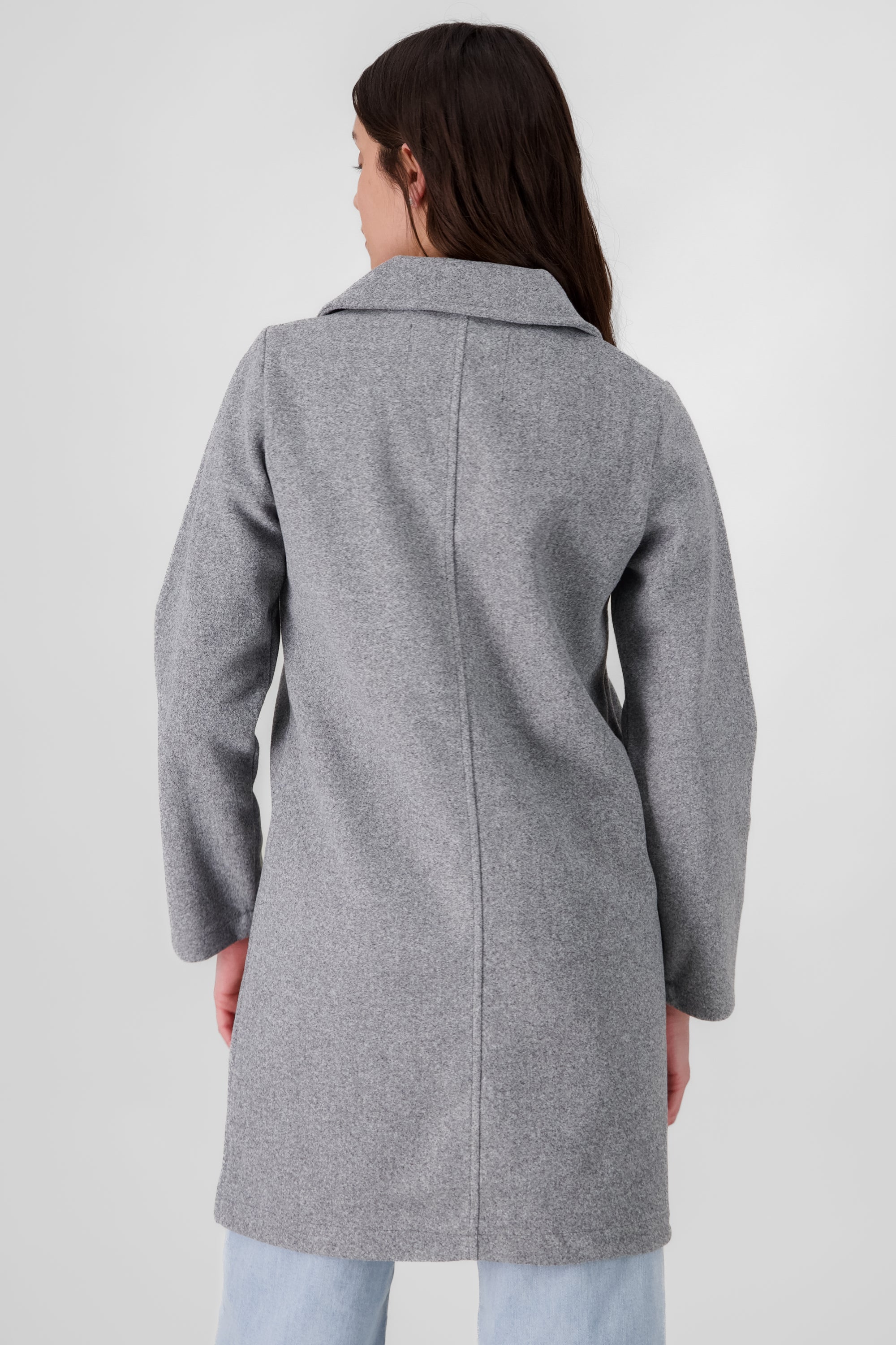 Coat with one button HEATHER GRAY