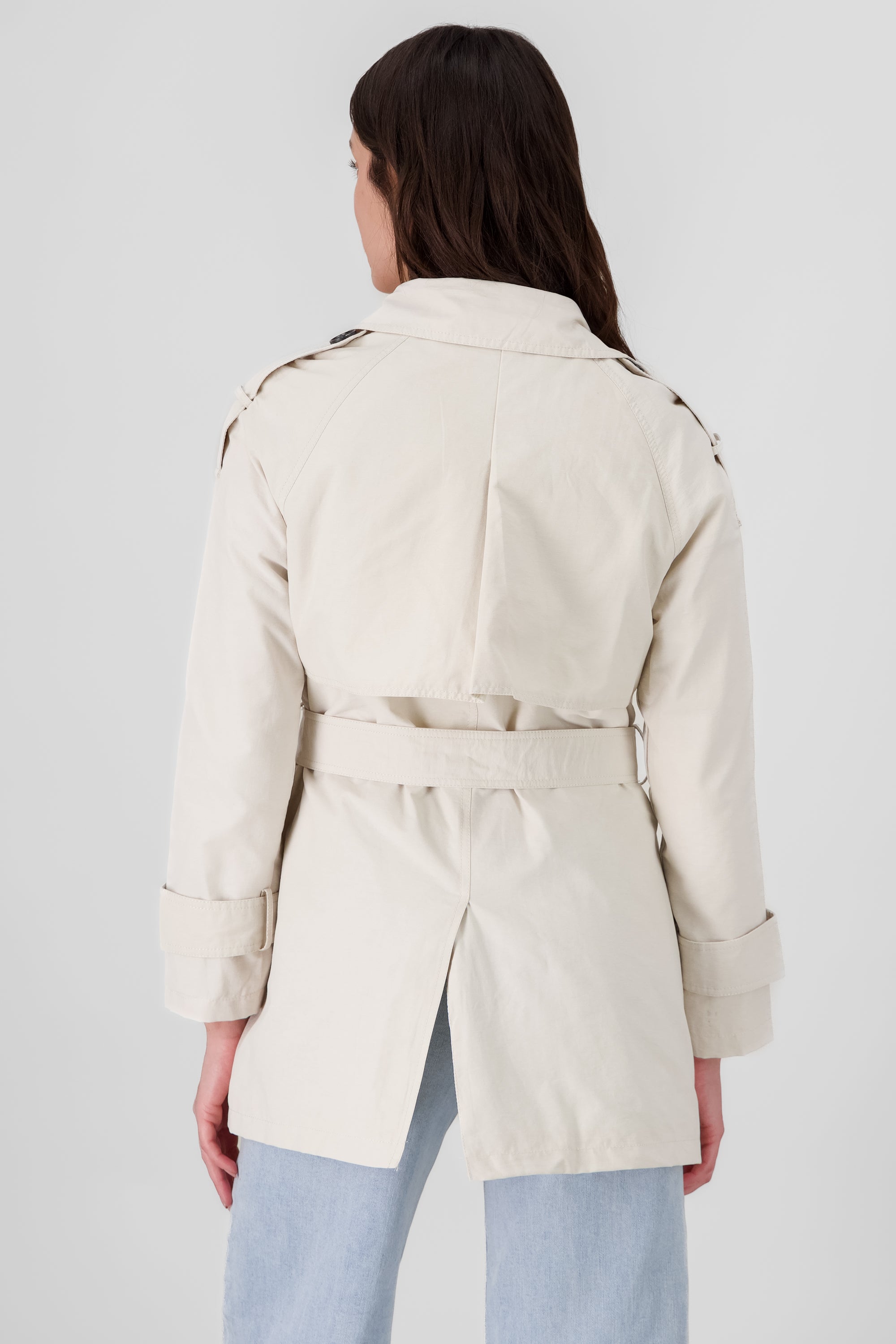 Lightweight Jacket with Belt CREAM