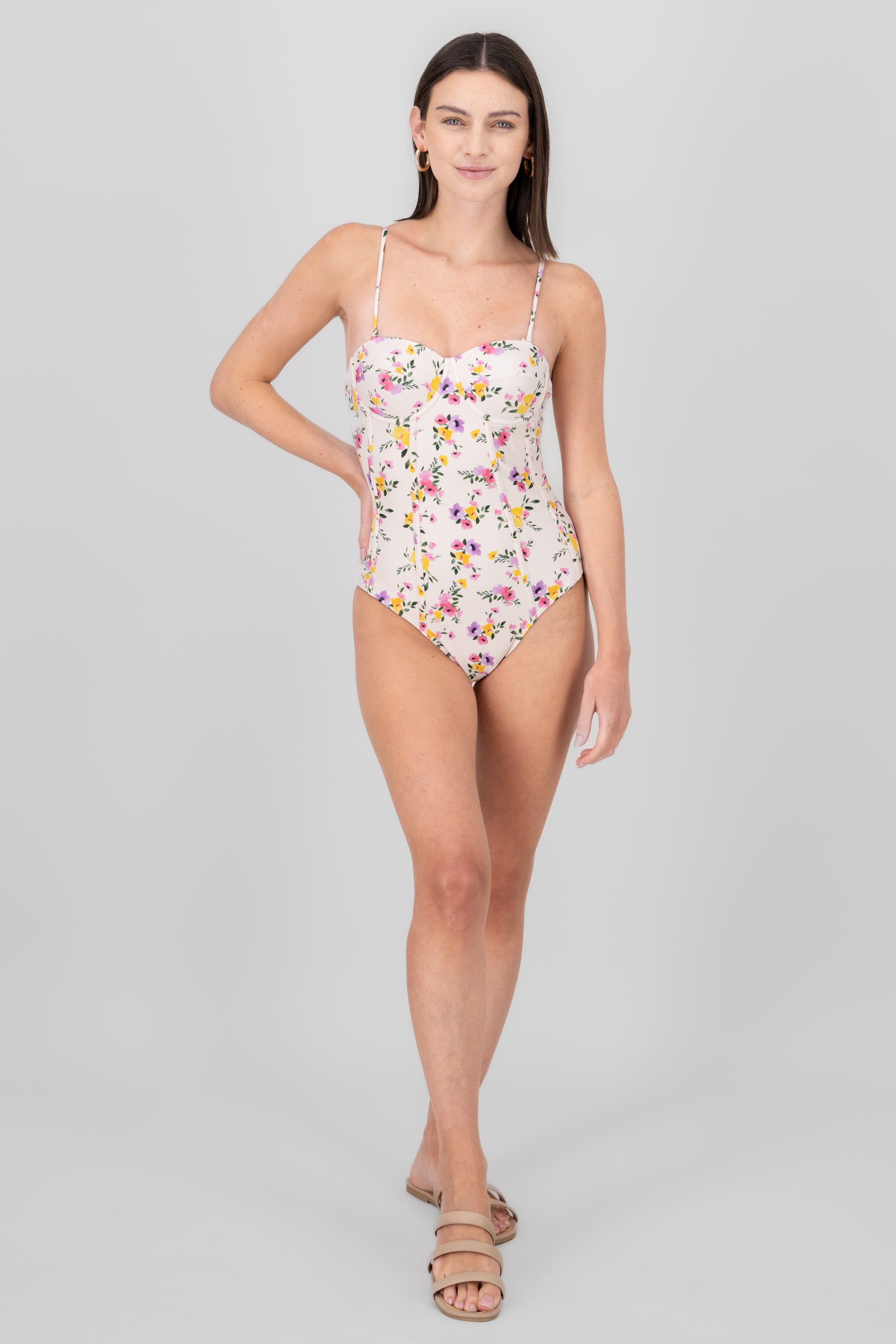 Padded Floral Swimsuit MULTICOLOR