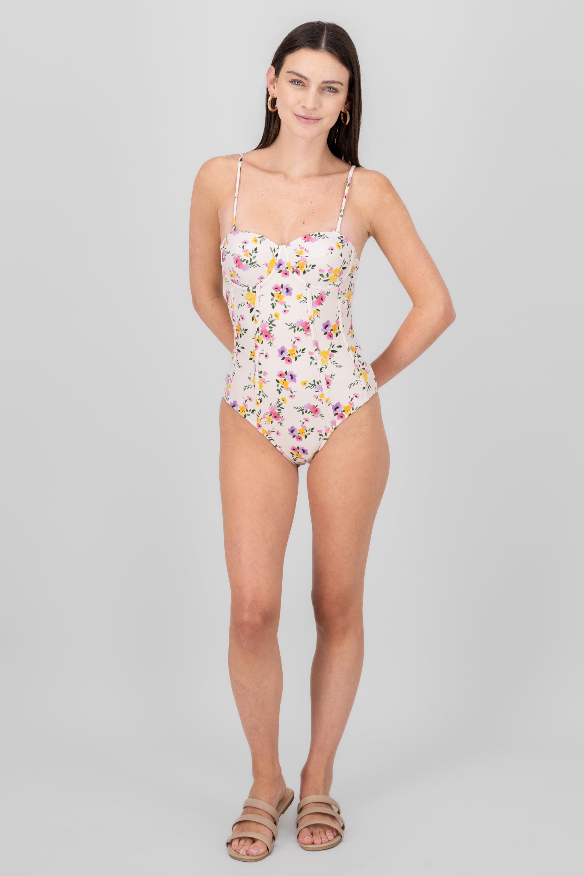 Padded Floral Swimsuit MULTICOLOR