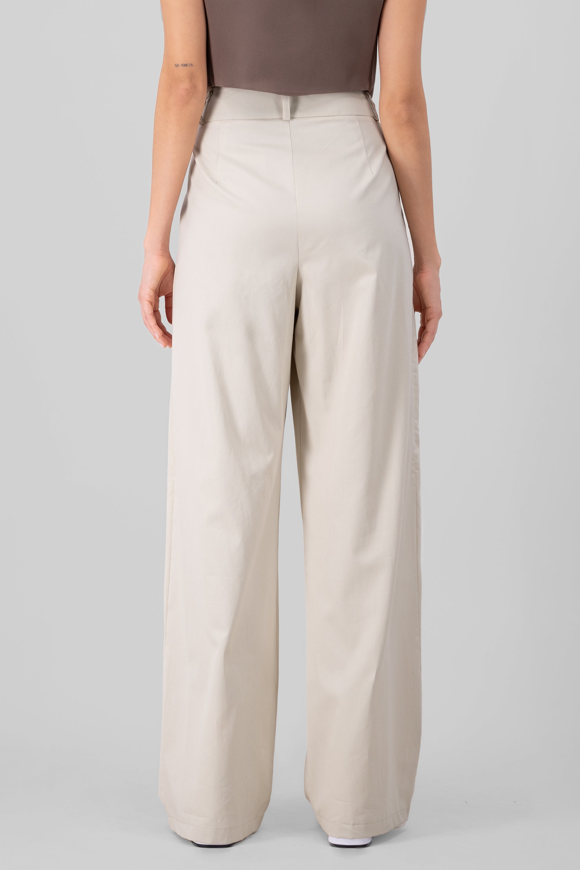 2 Buttons Tailored Pants BEIGE