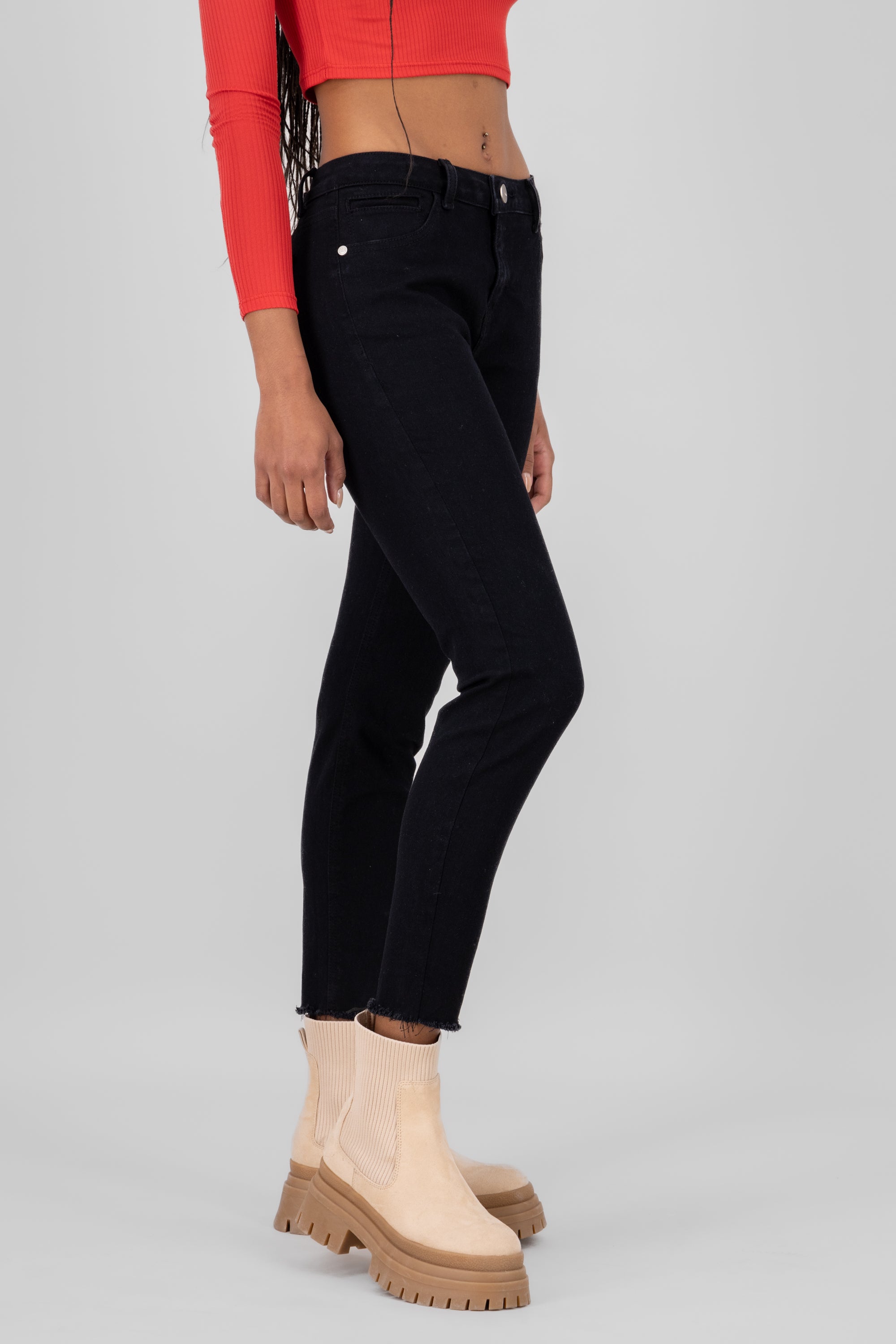 Casual Skinny Jeans BLACK