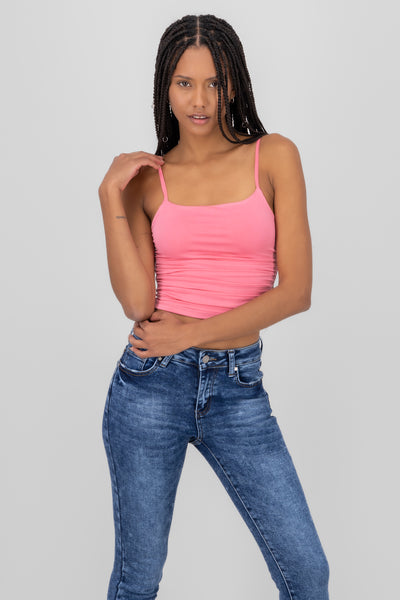 Drapped Strap Top PINK