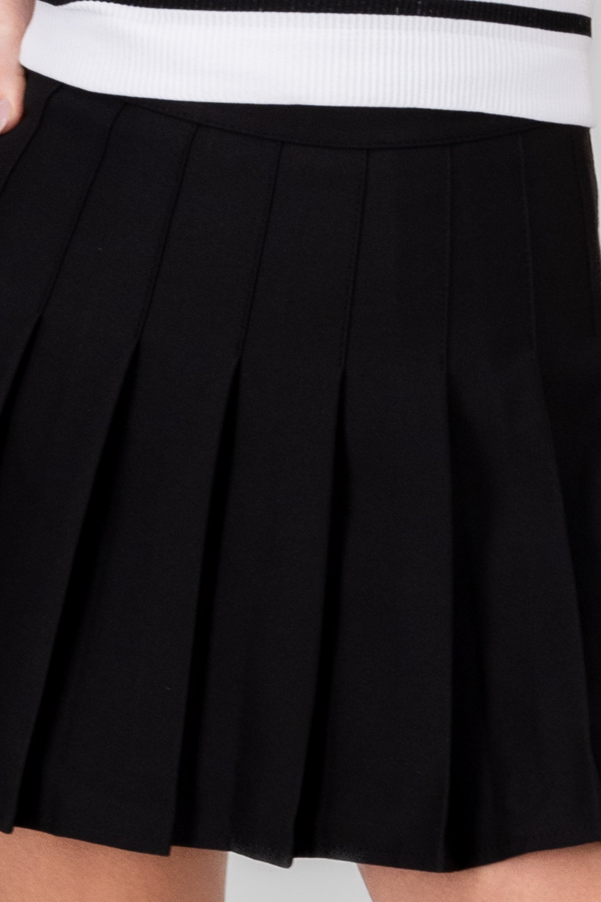 Pleated Mini Skort BLACK