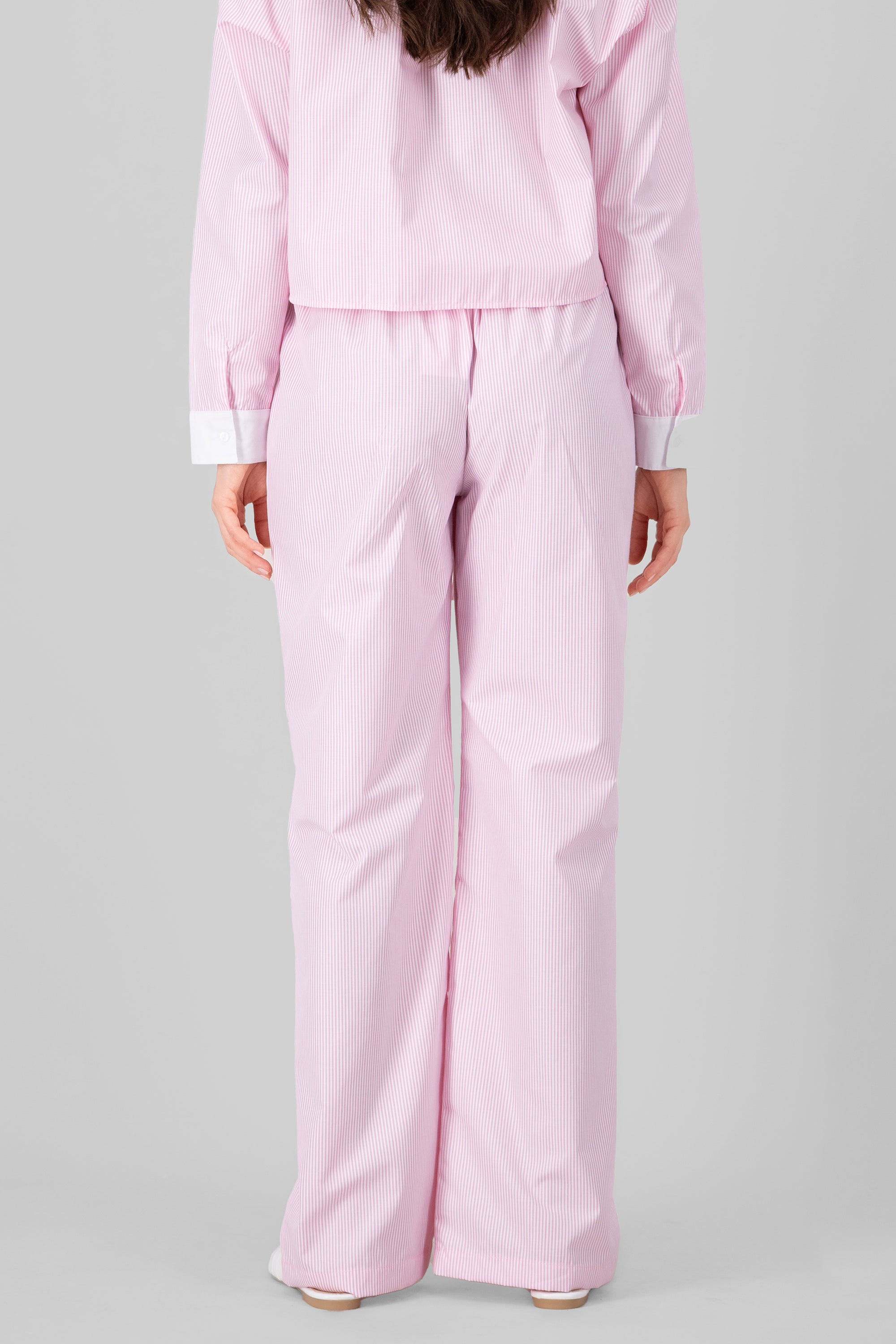 Flowy Stripped Pants PINK COMBO