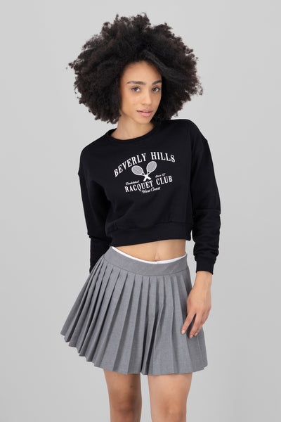 Beverly Hills Printed Sweatshirt BLACK