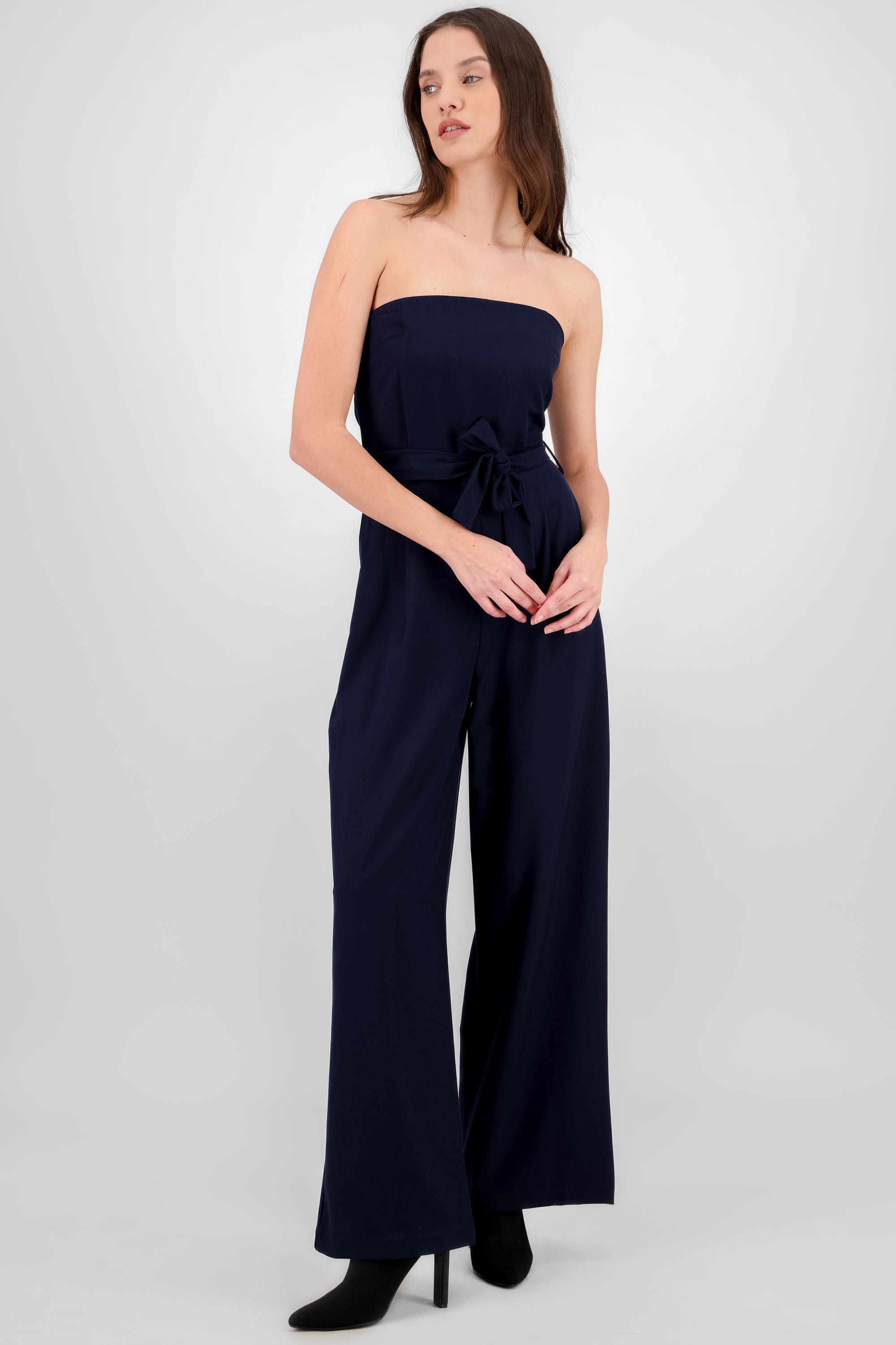 Tailored Strapless Jumpsuit NAVY