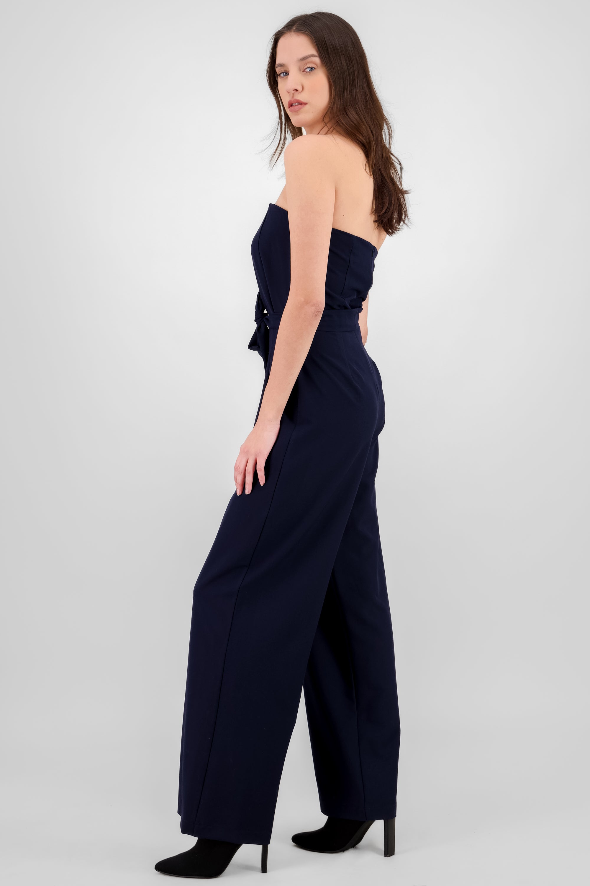 Tailored Strapless Jumpsuit NAVY