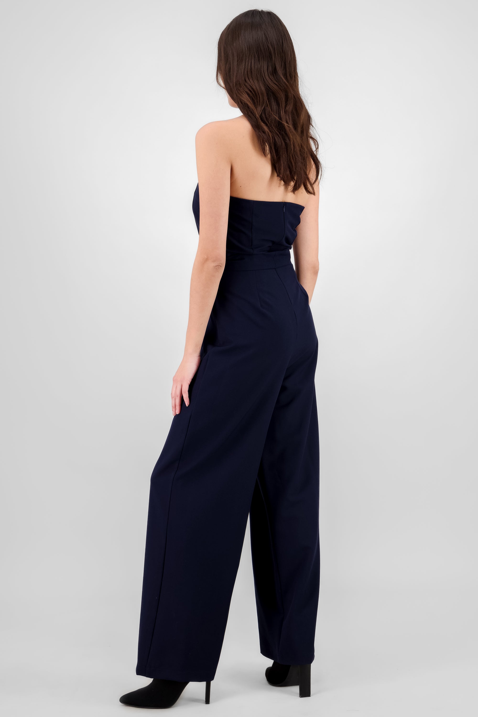 Tailored Strapless Jumpsuit NAVY