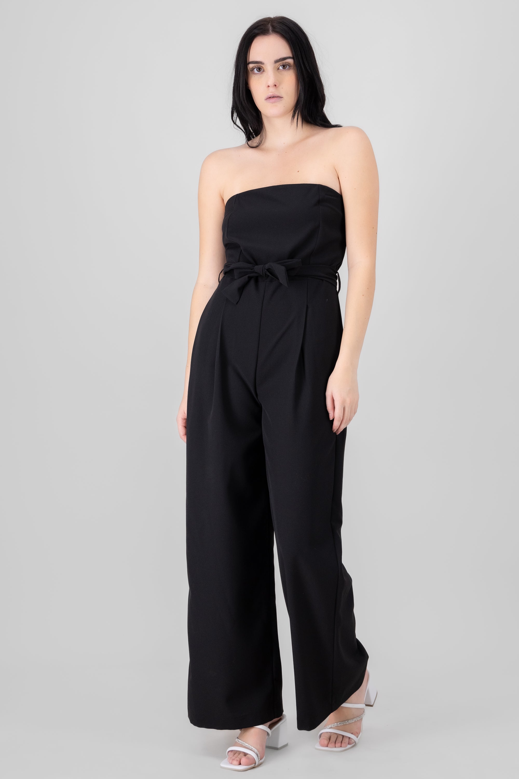 Tailored Strapless Jumpsuit BLACK