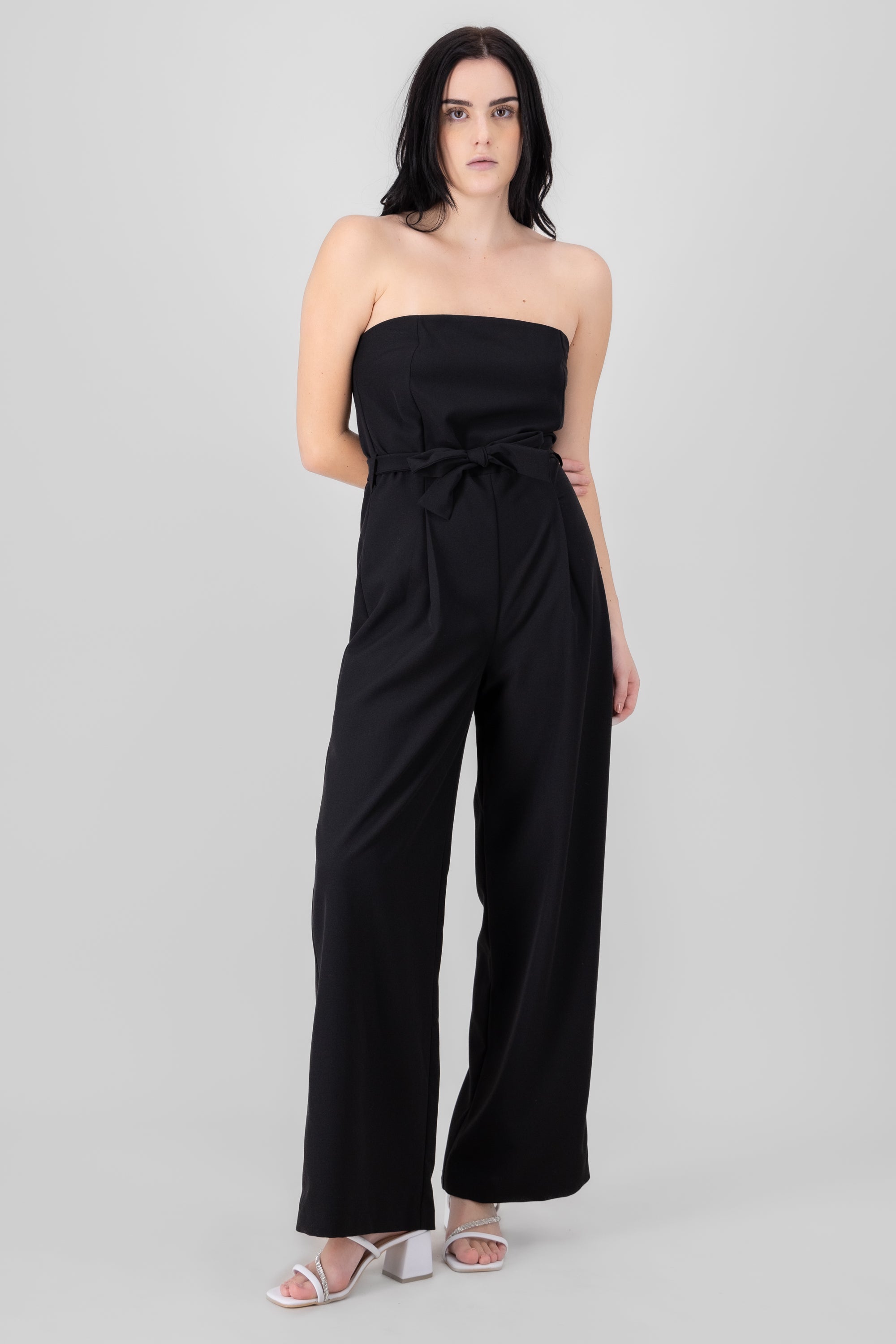 Tailored Strapless Jumpsuit BLACK