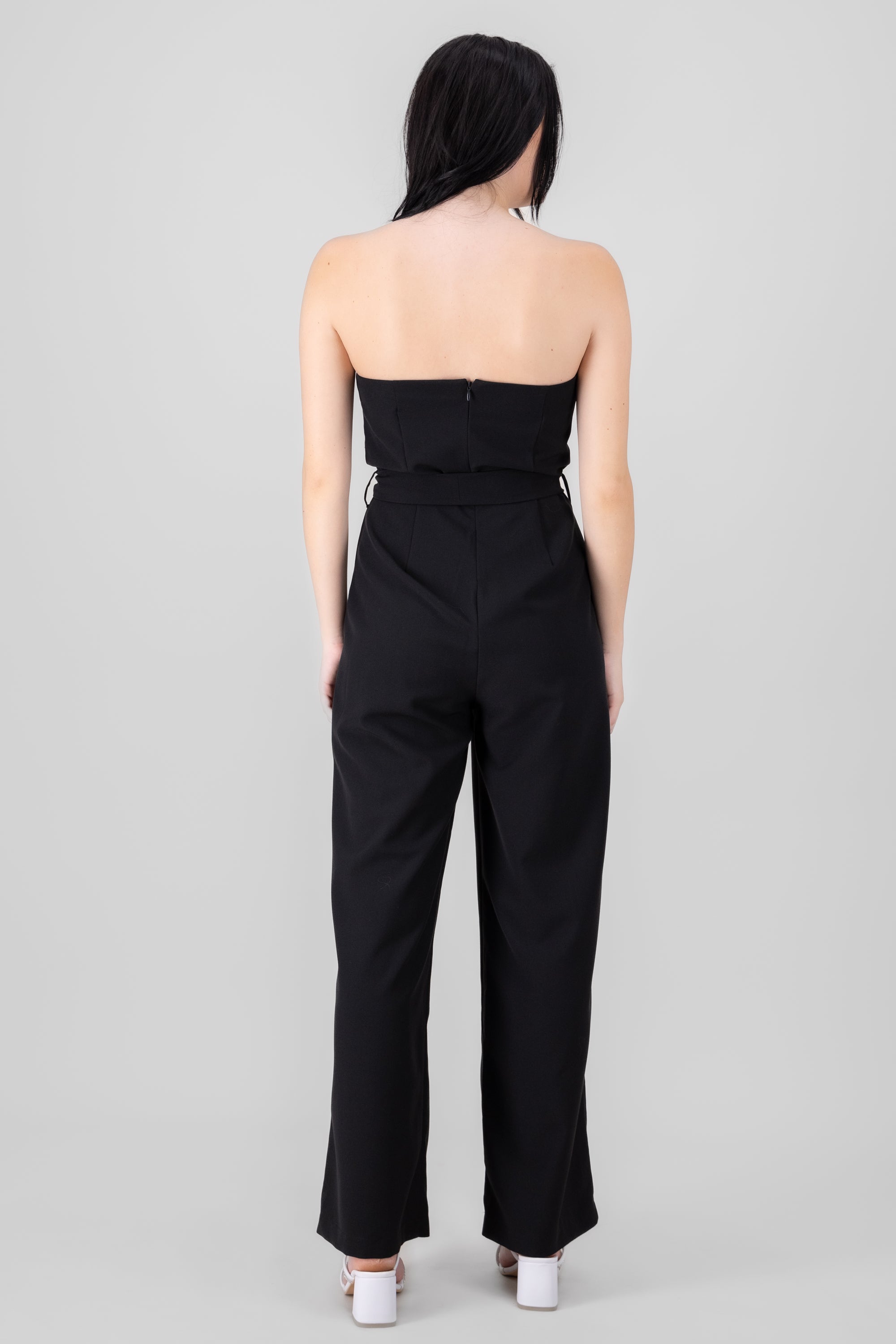 Tailored Strapless Jumpsuit BLACK