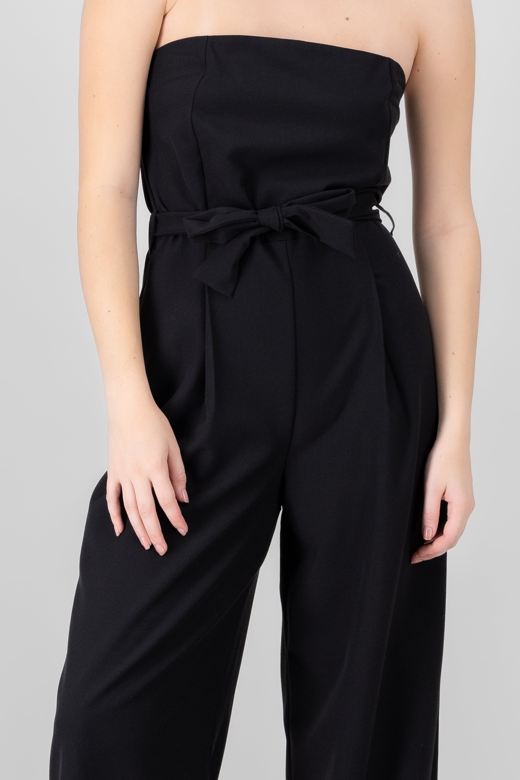 Tailored Strapless Jumpsuit BLACK