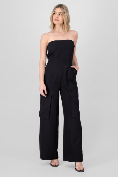 Strapless Jumpsuit BLACK