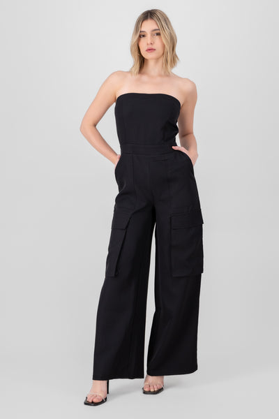 Strapless Jumpsuit BLACK