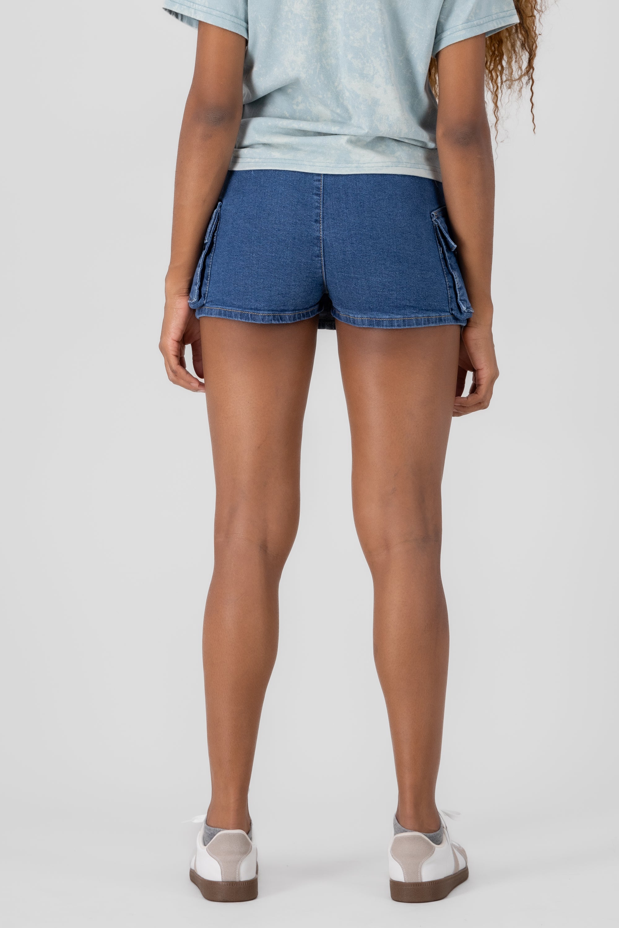 Cut Out Cargo Skort STONE