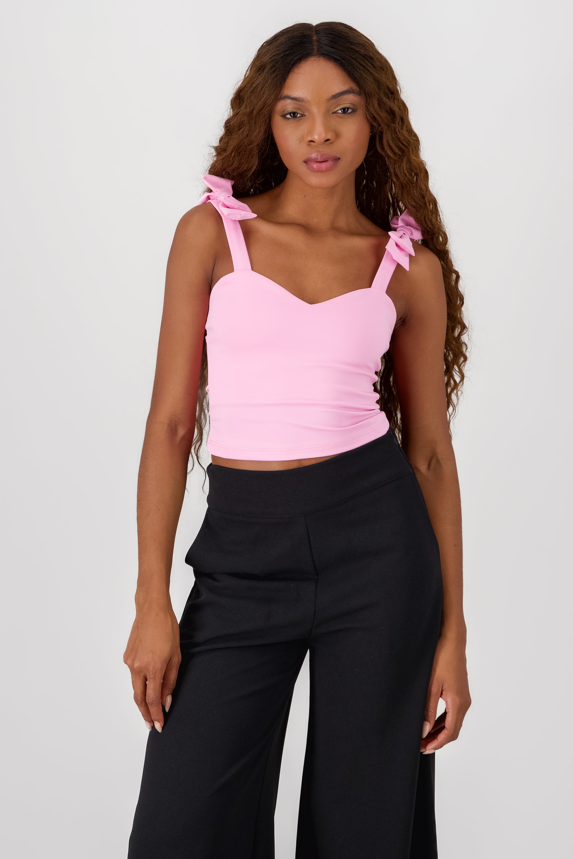 Bow Detail Top PINK