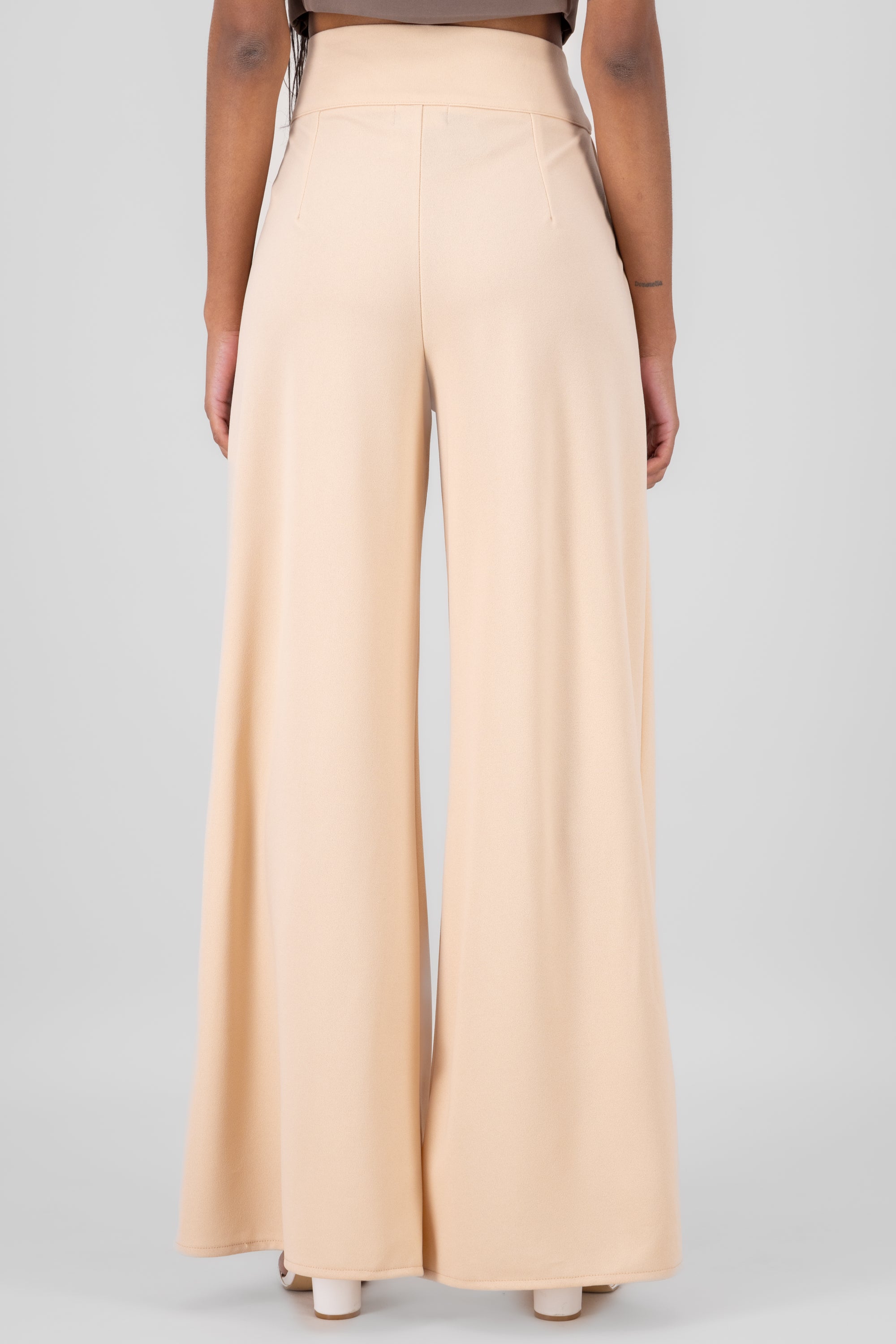 Solid Wide Leg Pants SAND