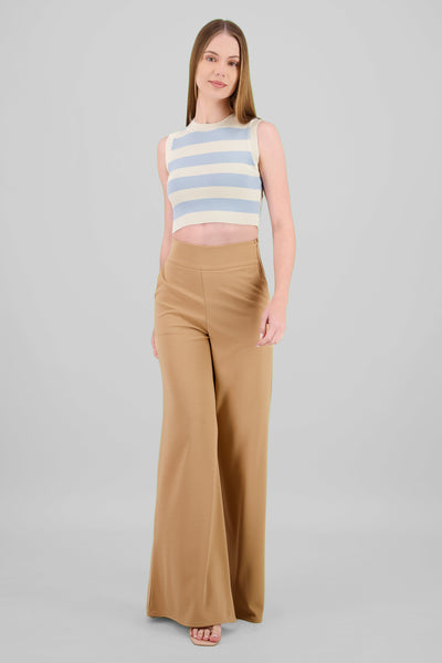 Solid Wide Leg Pants SAGE