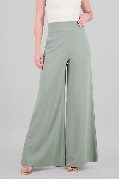 Solid Wide Leg Pants SAGE