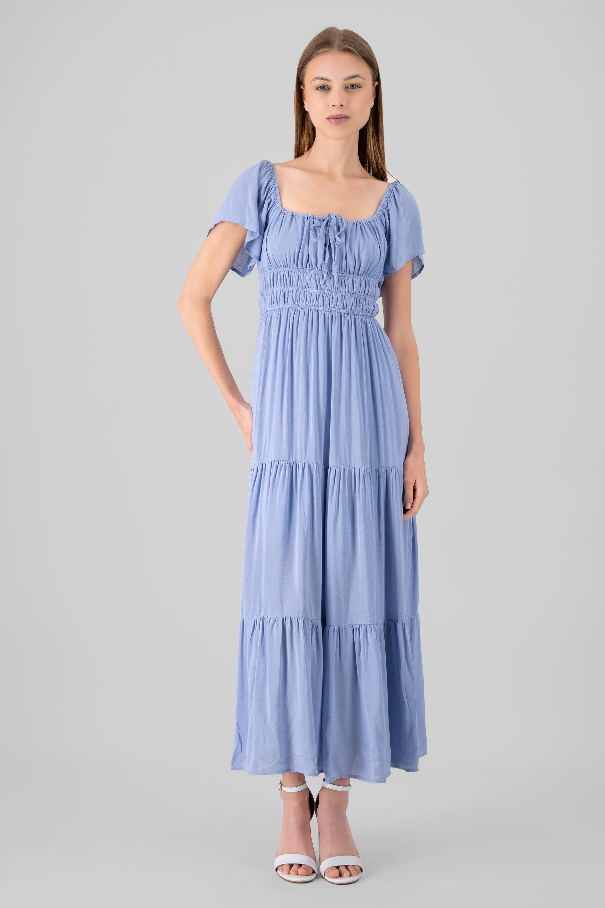 Maxi Dress itWh Elastic Back BLUE