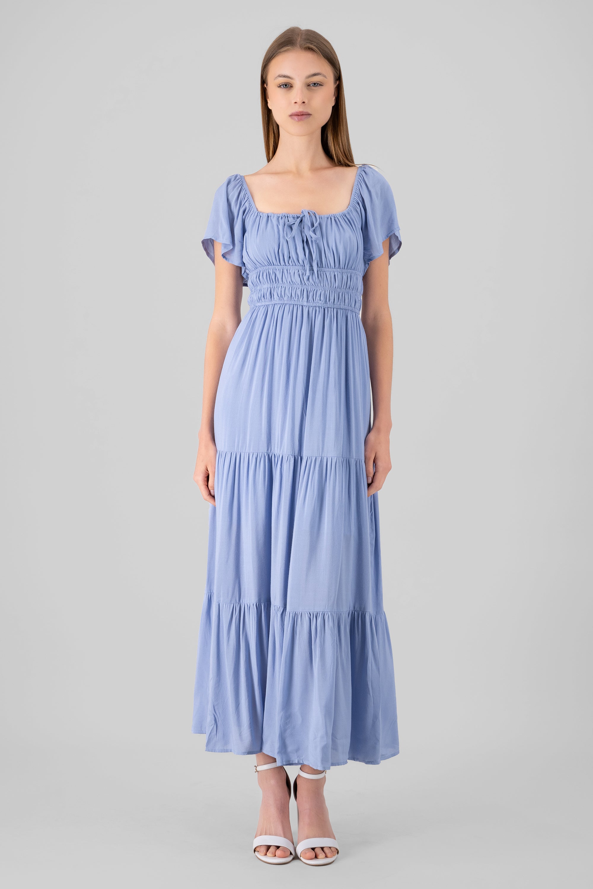 Maxi Dress itWh Elastic Back BLUE