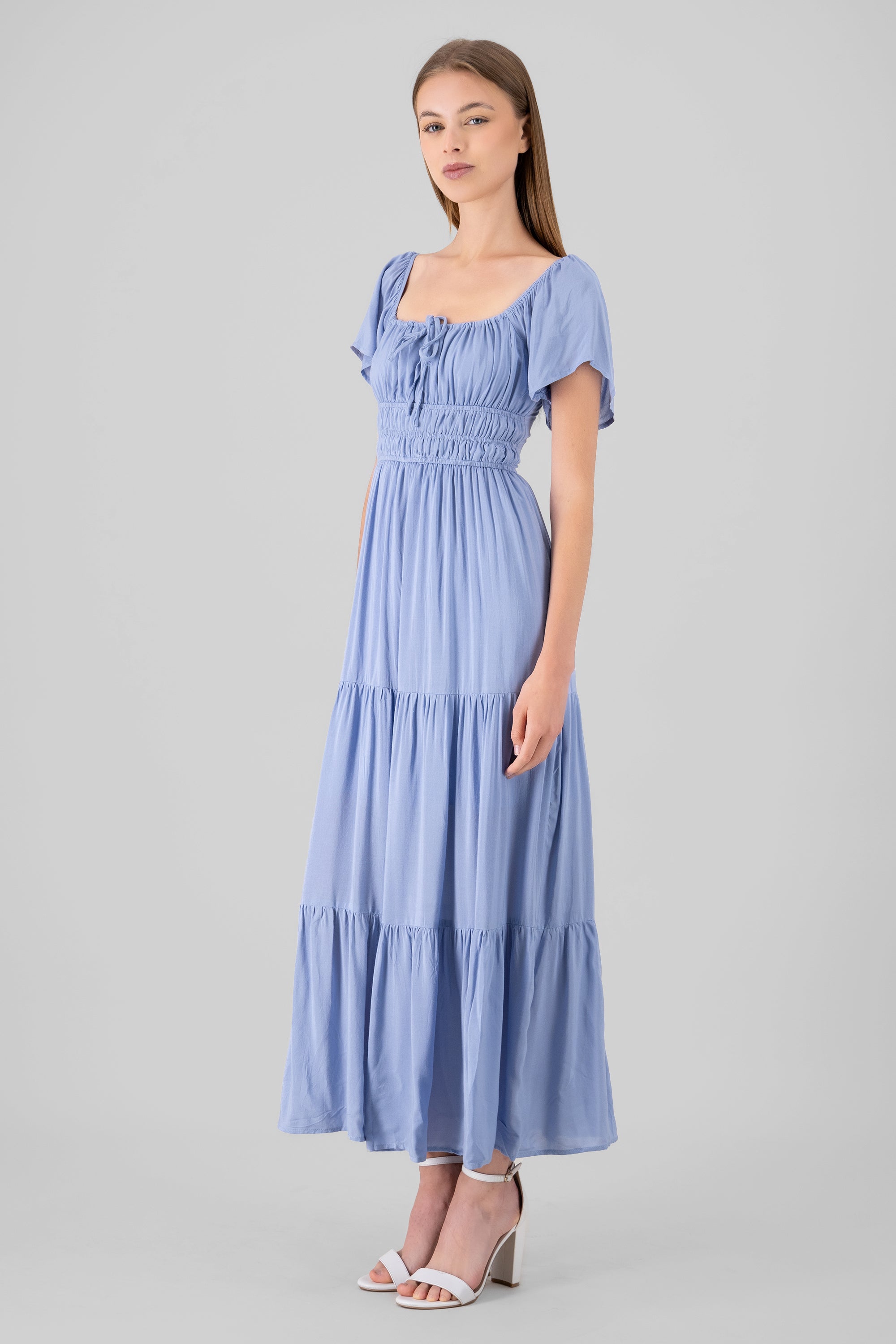 Maxi Dress itWh Elastic Back BLUE