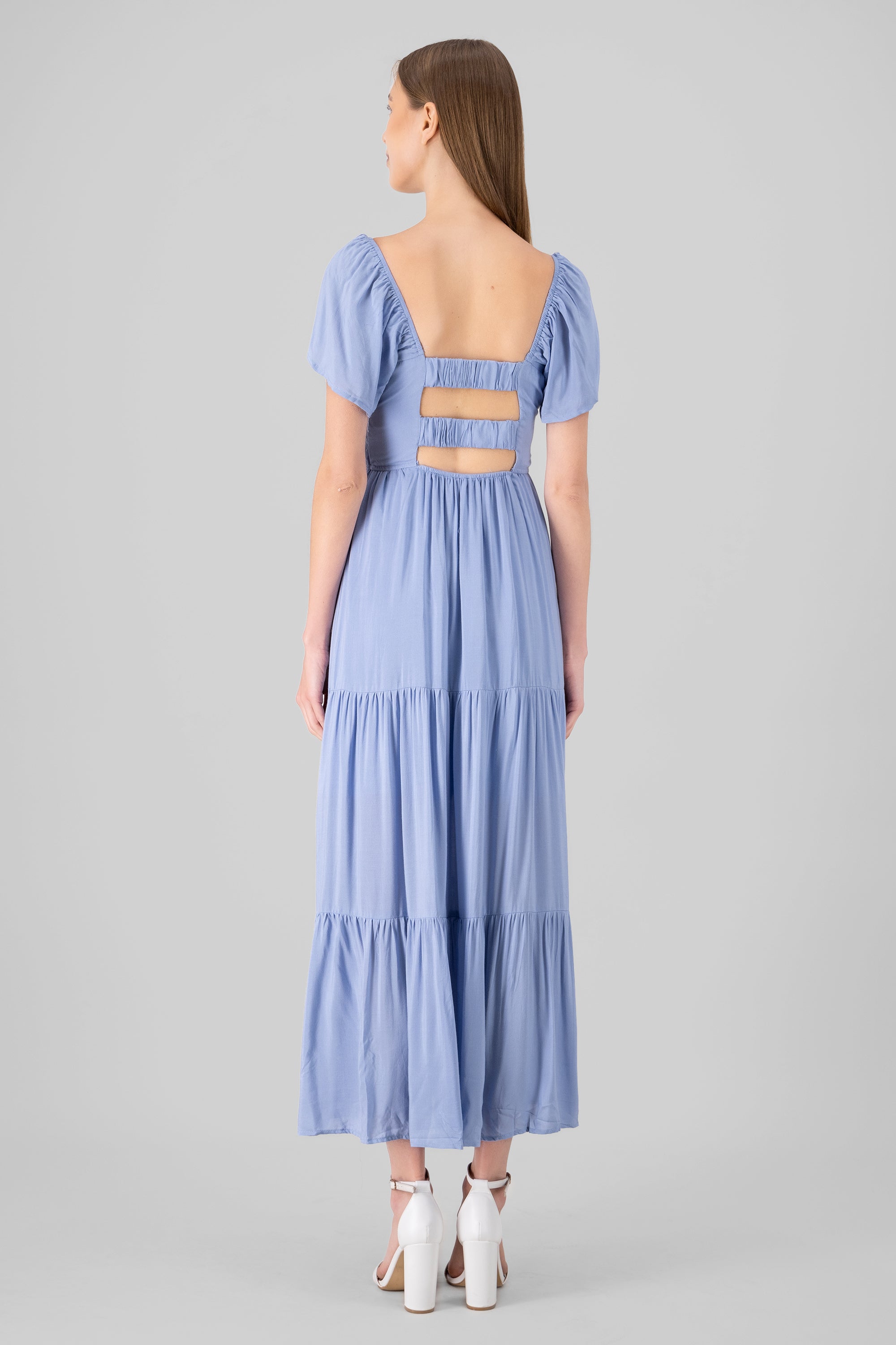 Maxi Dress itWh Elastic Back BLUE