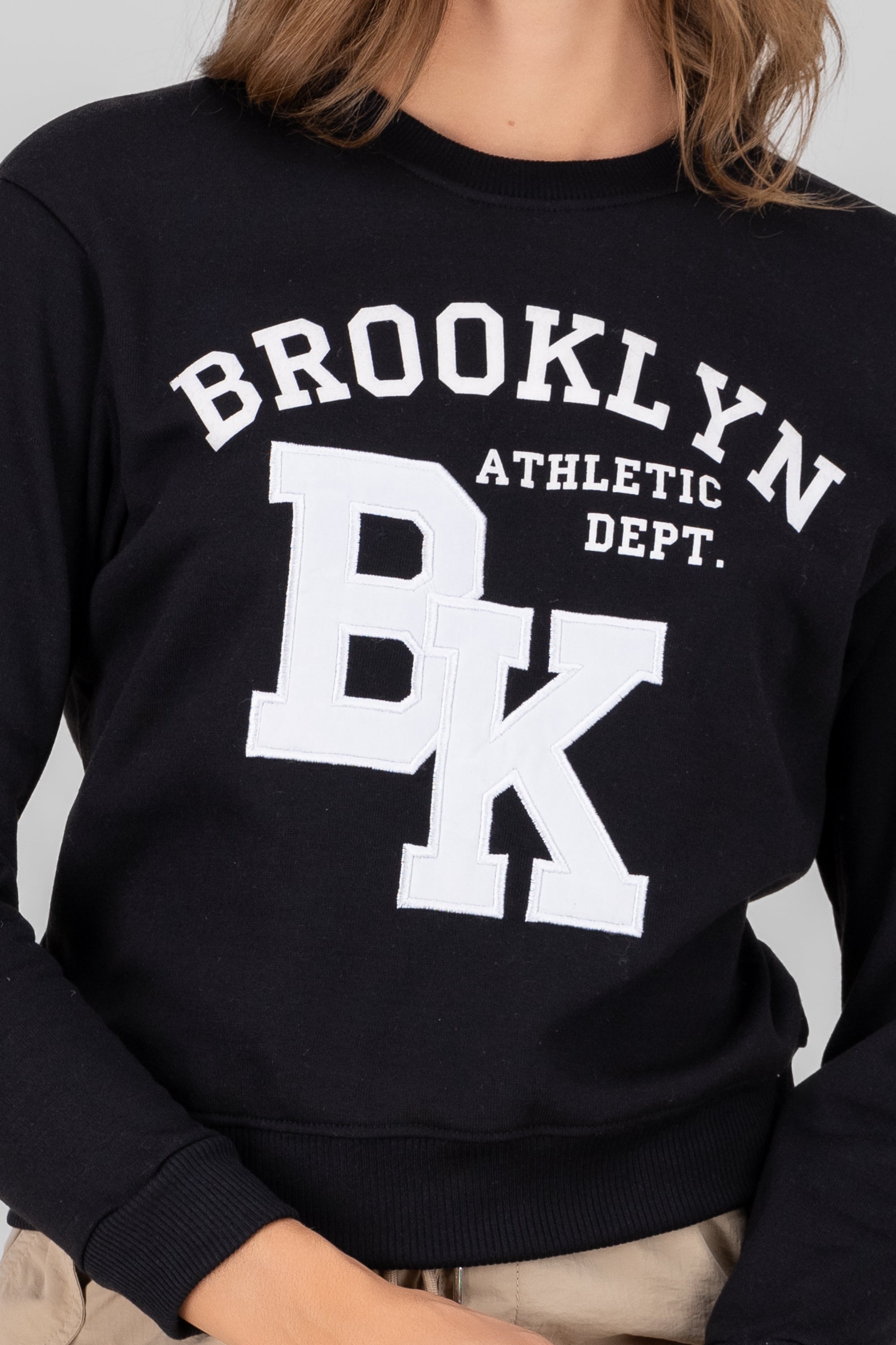 Brooklyn Printed Hoodie BLACK