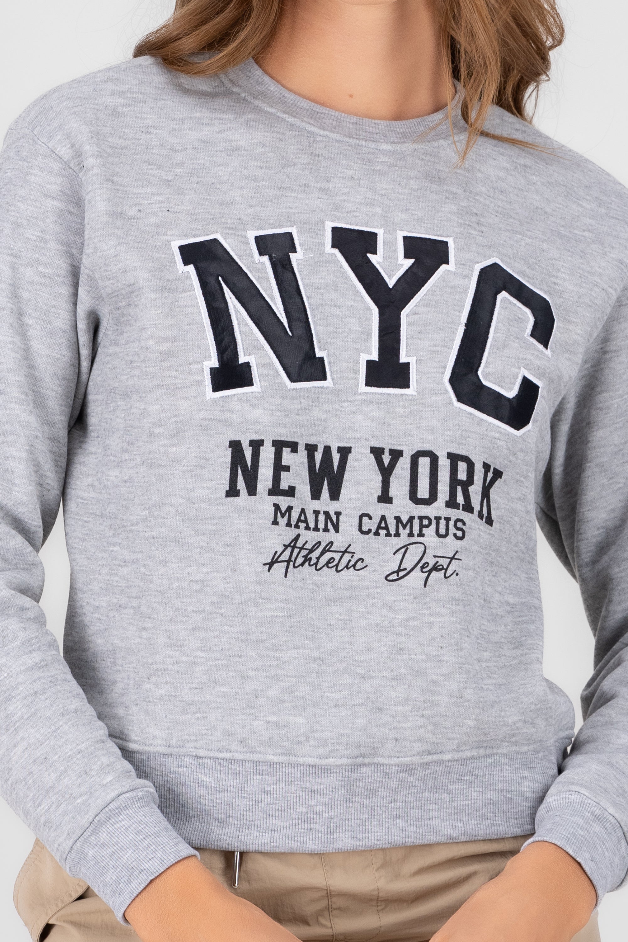 NYC Print Hoodie HEATHER GRAY