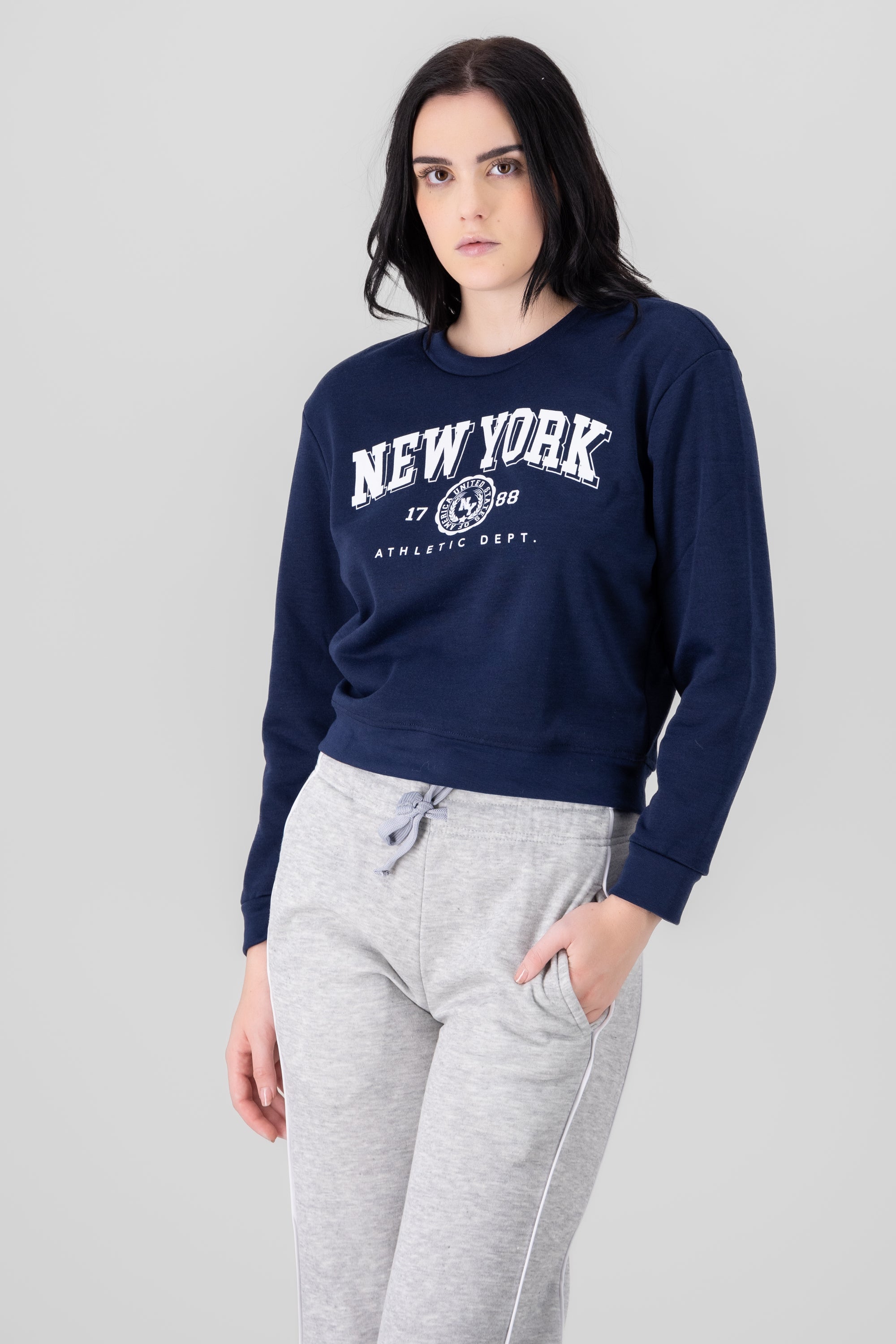 New York Printed Sweatshirt NAVY