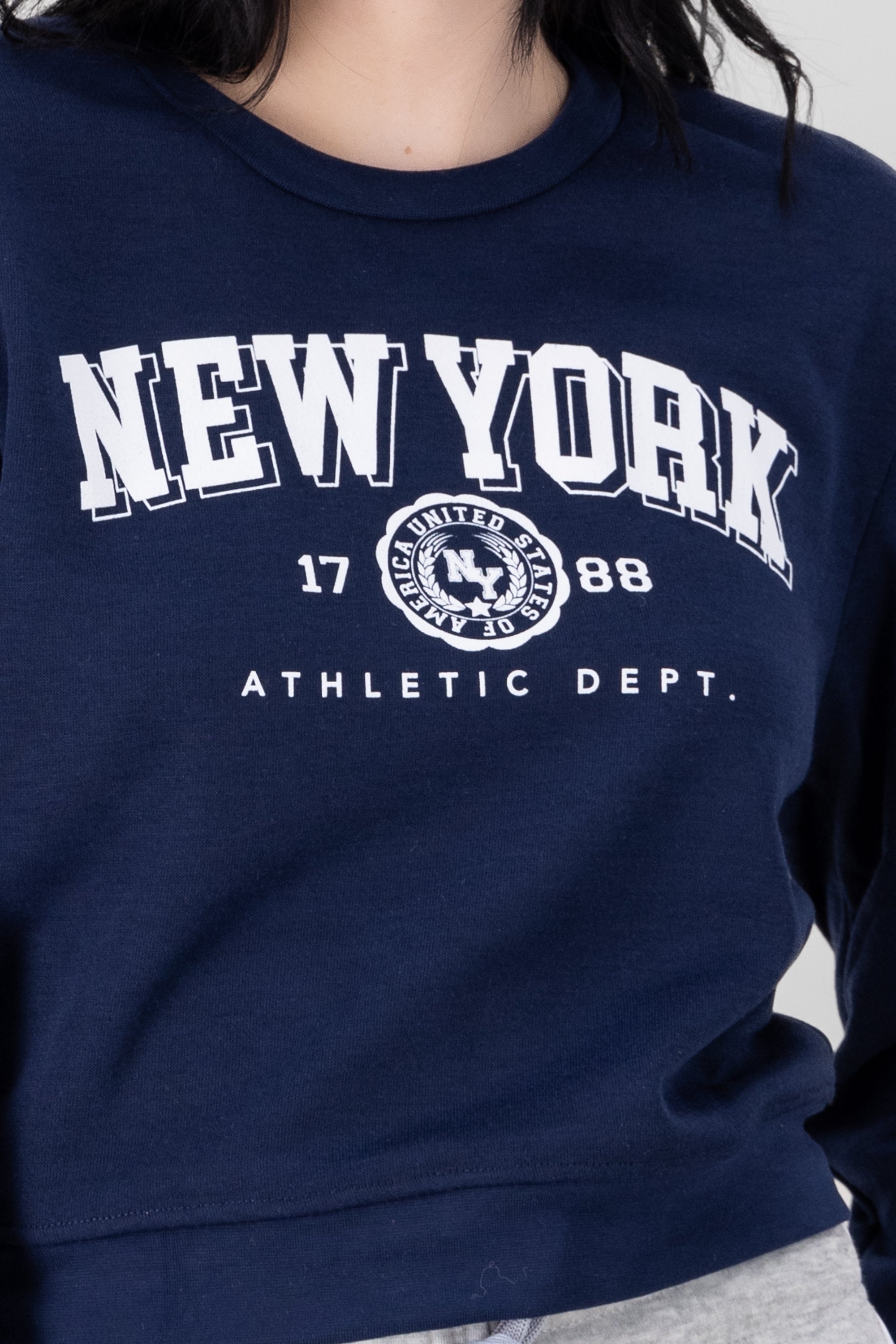 New York Printed Sweatshirt NAVY