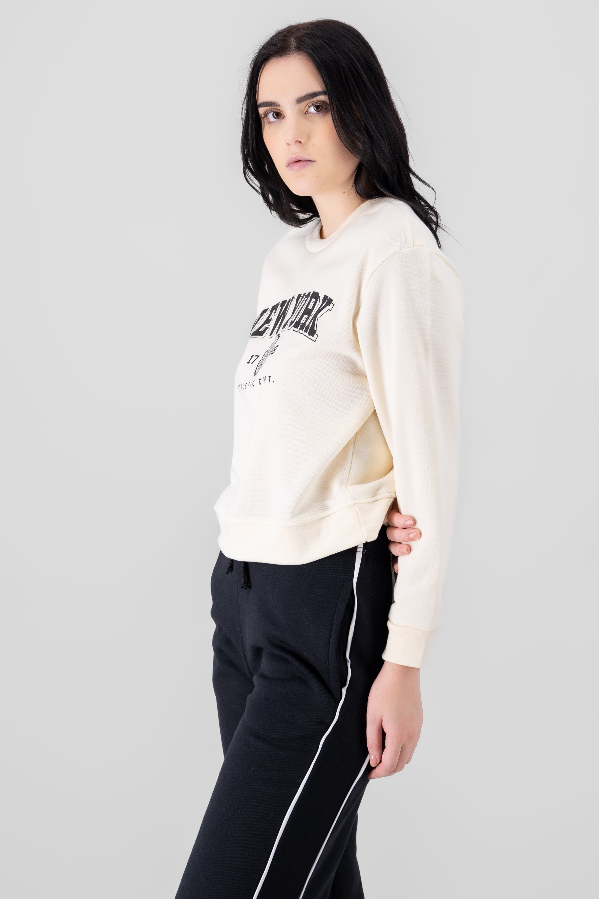 New York Printed Sweatshirt CREAM