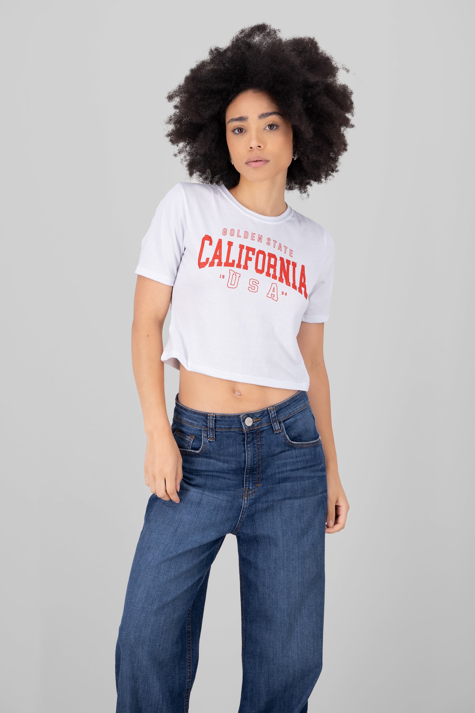 California Crop Top WHITE