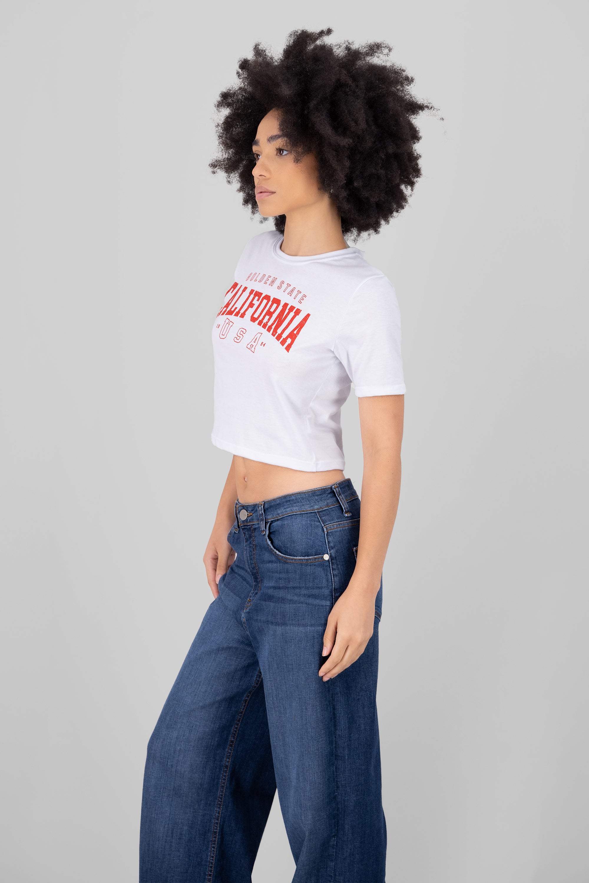 California Crop Top WHITE