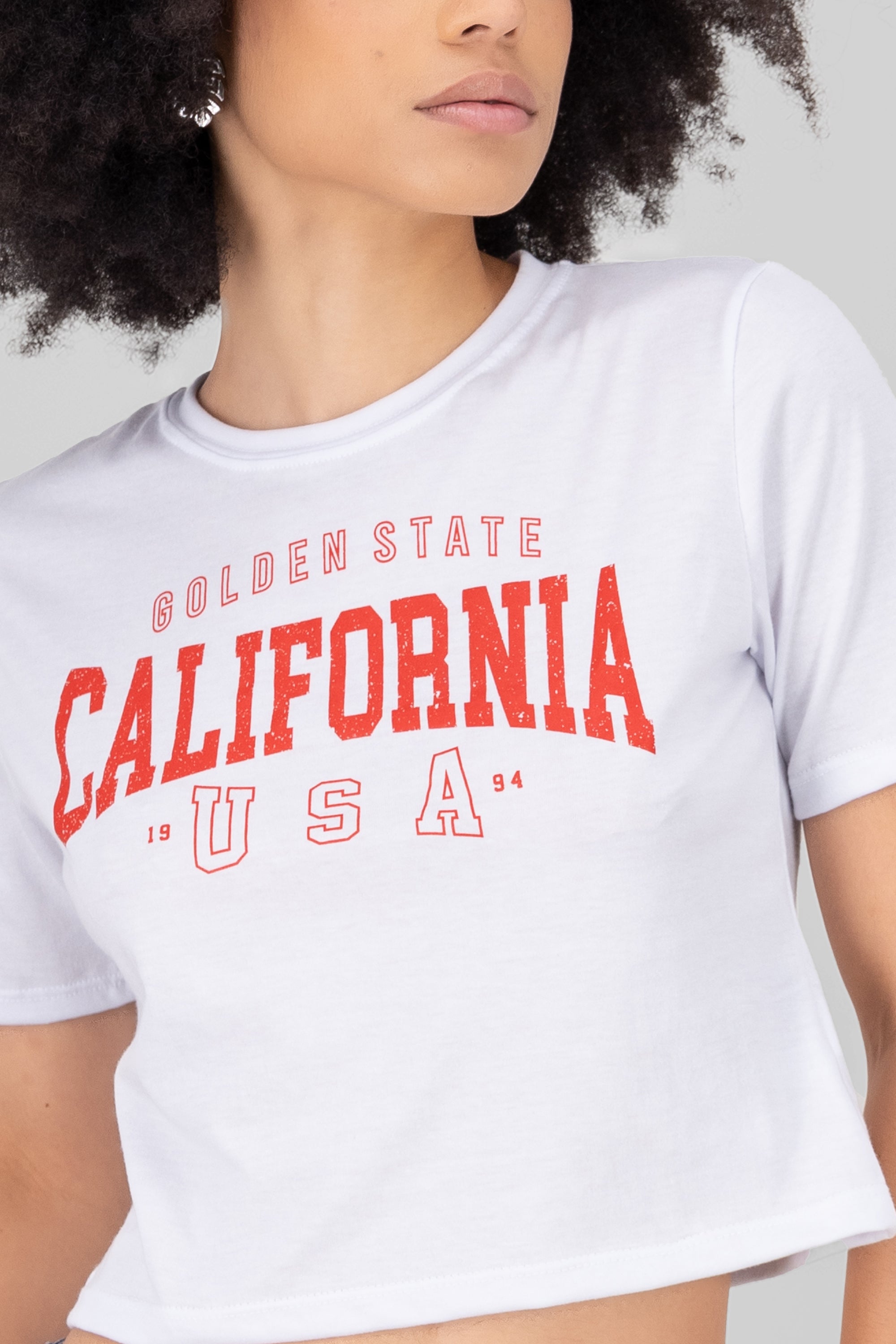 California Crop Top WHITE