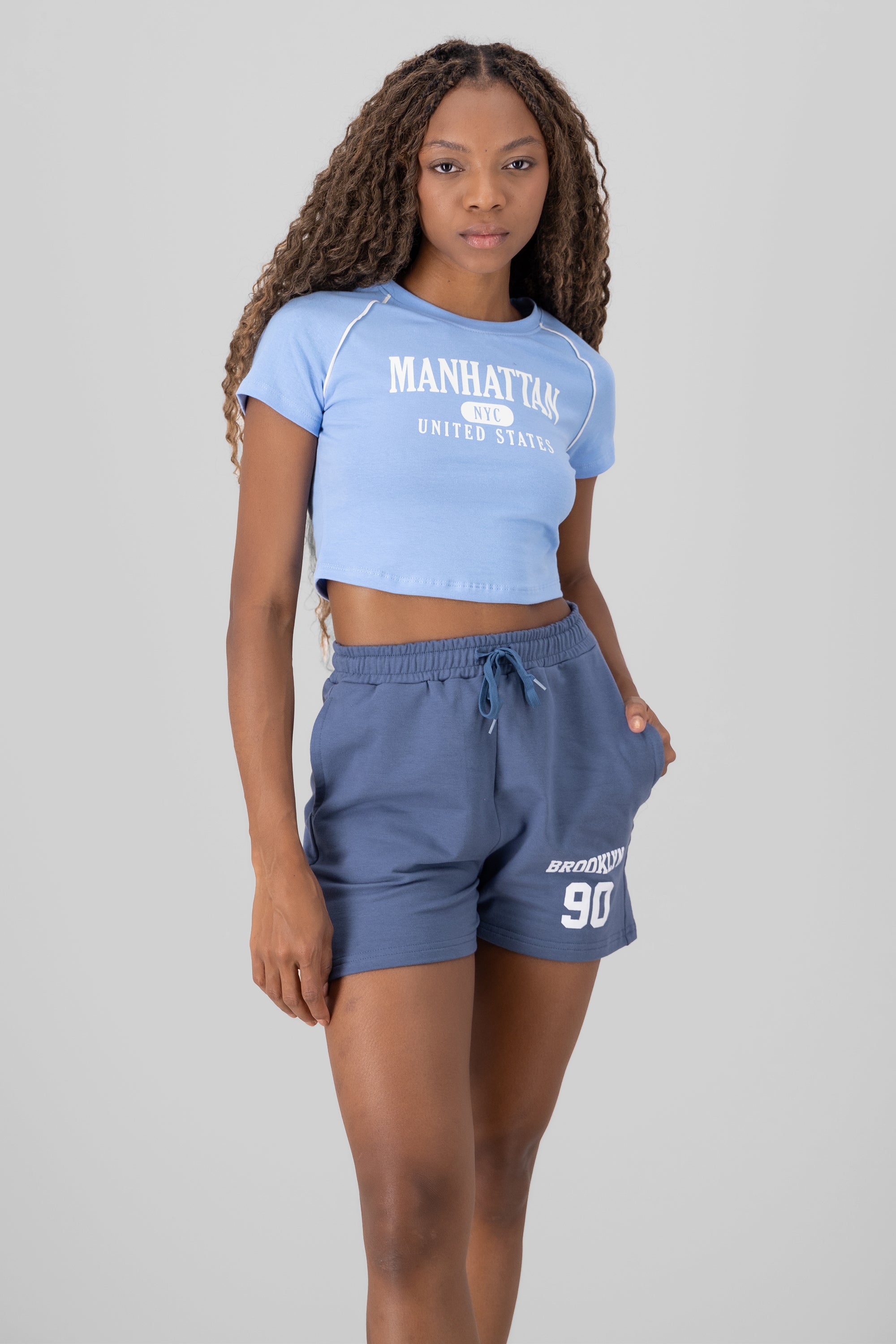 NYC Printed T Shirt SKY BLUE