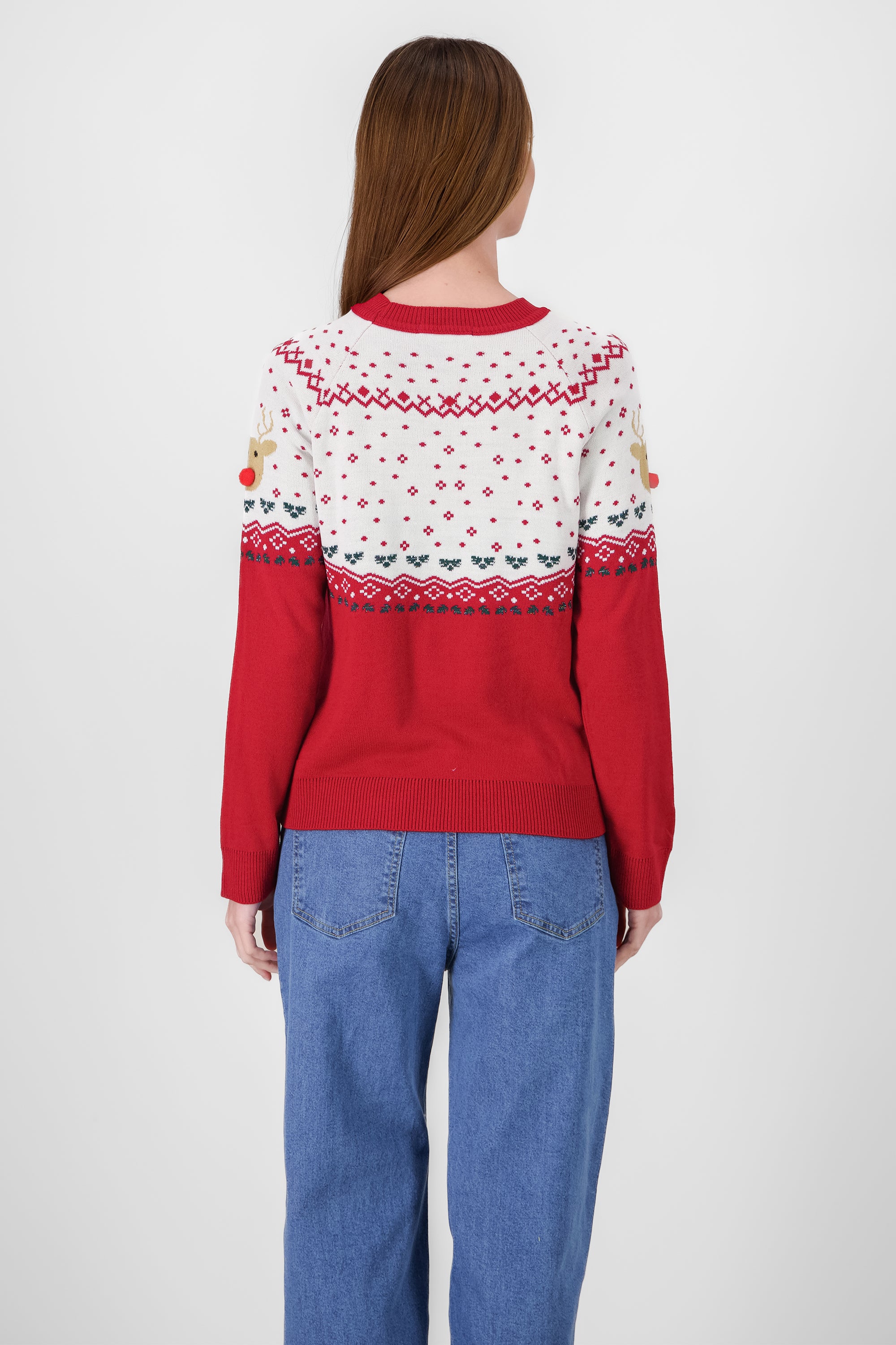 Reindeer Sweater RED COMBO