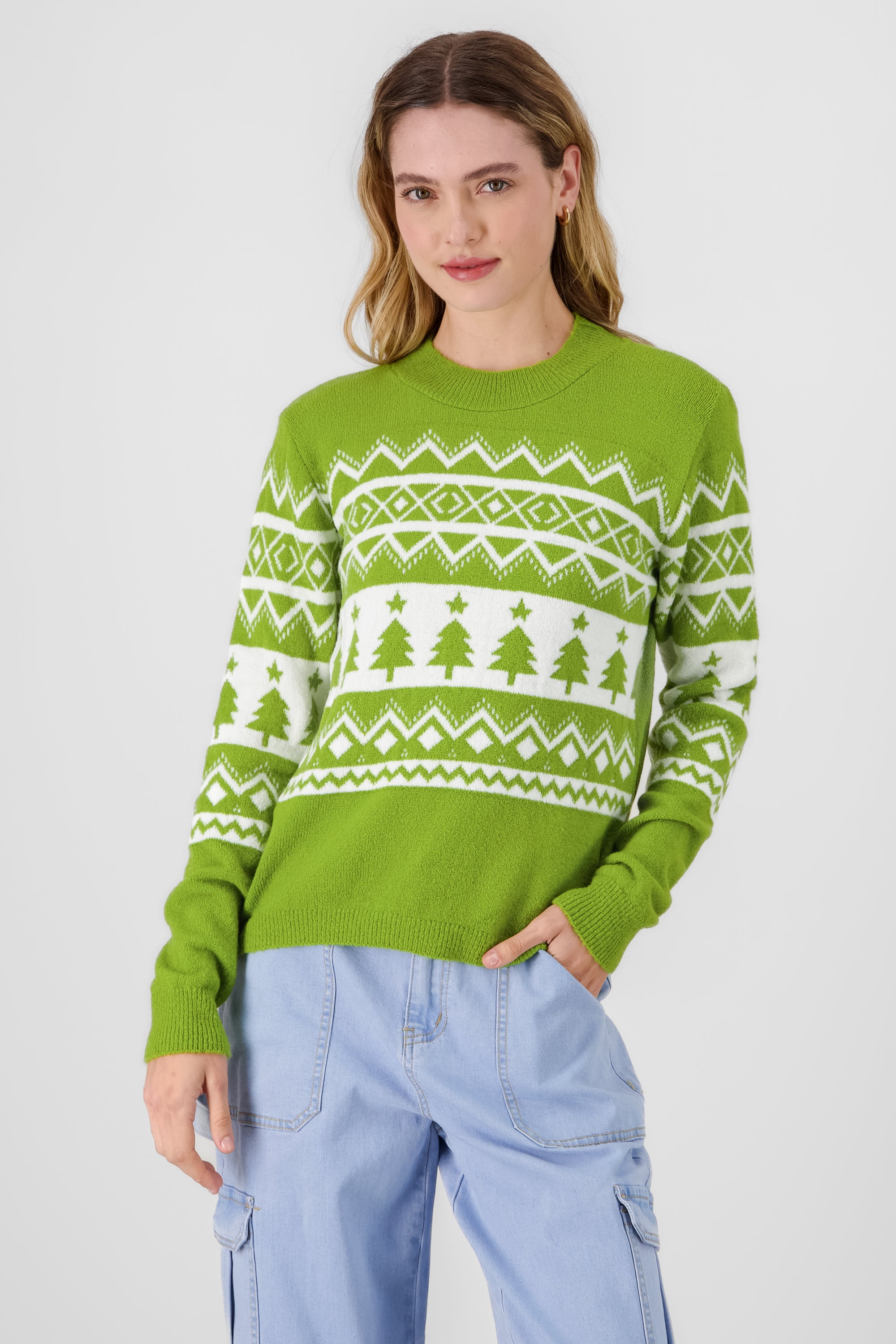 Christmas Sweater GREEN COMBO