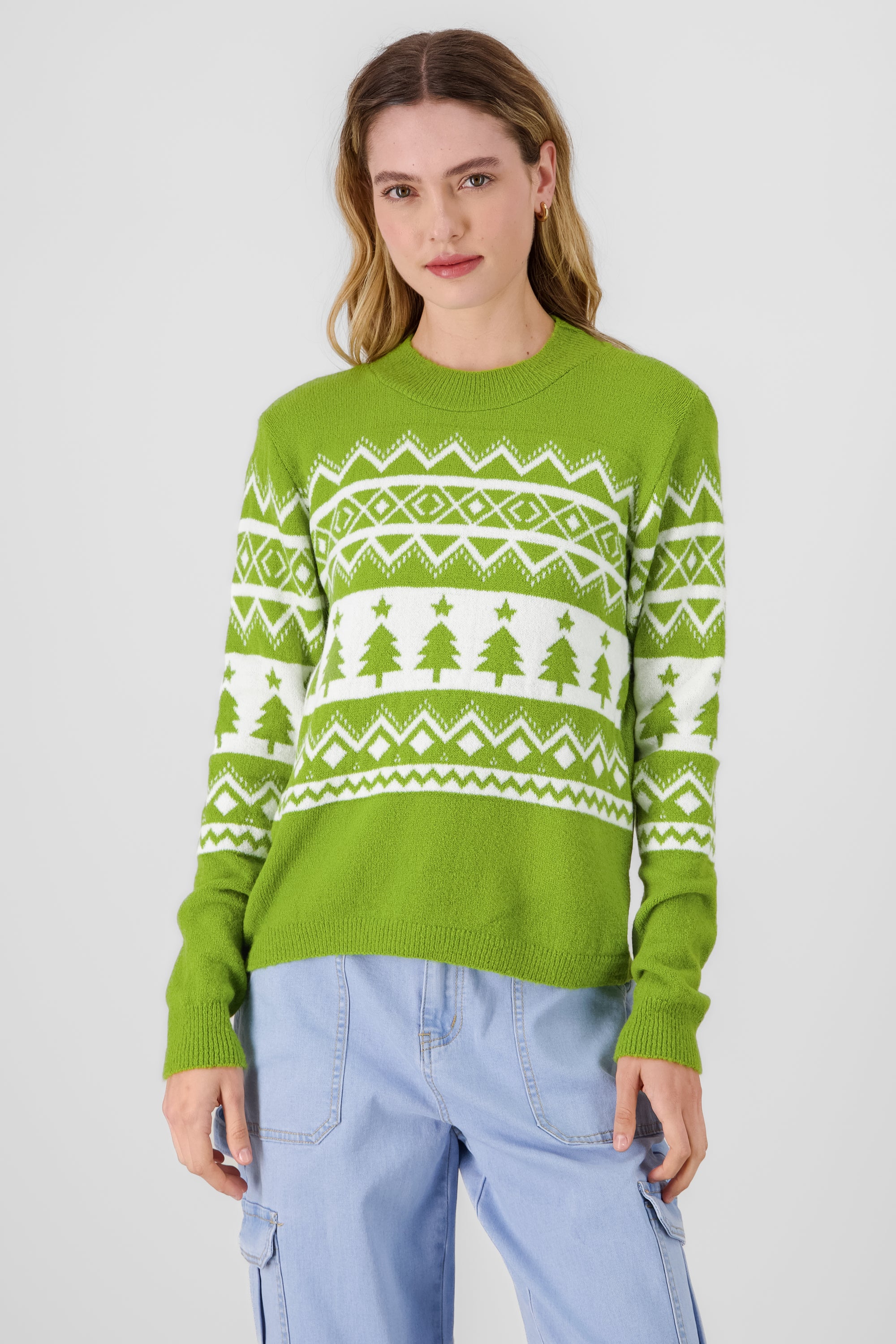 Christmas Sweater GREEN COMBO