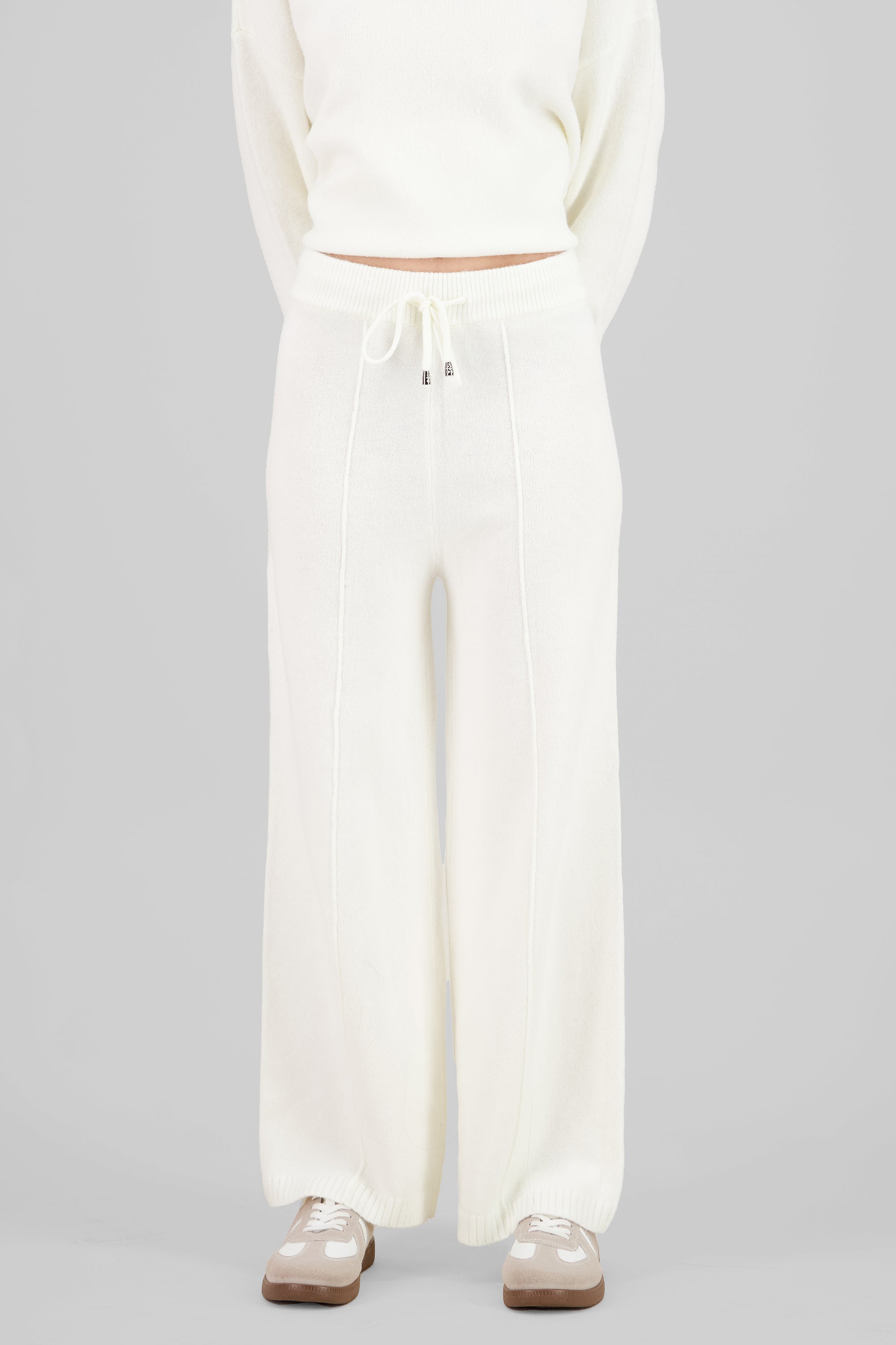 Wide Leg Knit Pants CREAM