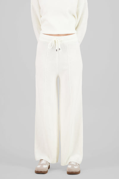 Wide Leg Knit Pants CREAM