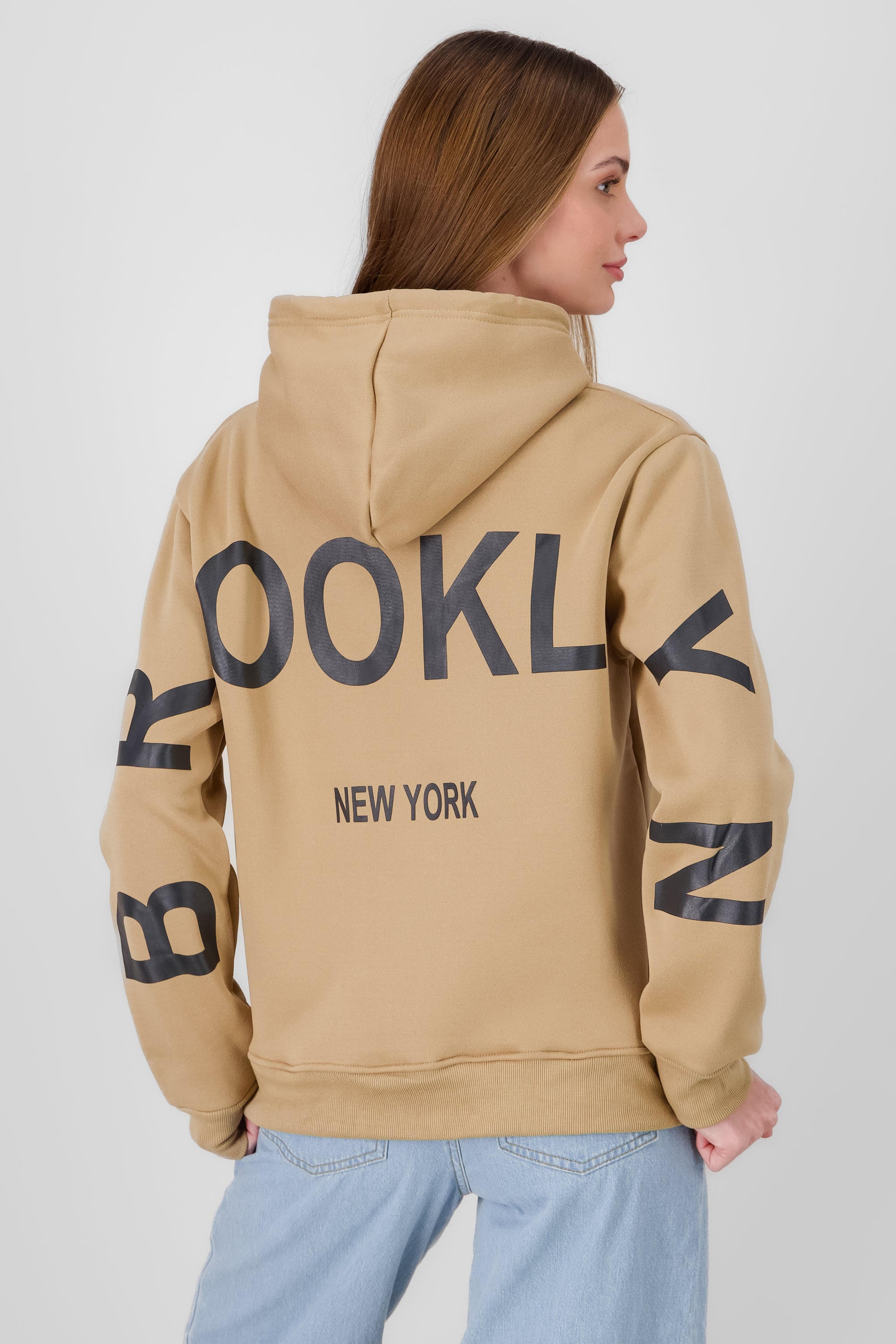 Brooklyn New York Hoodie KHAKI