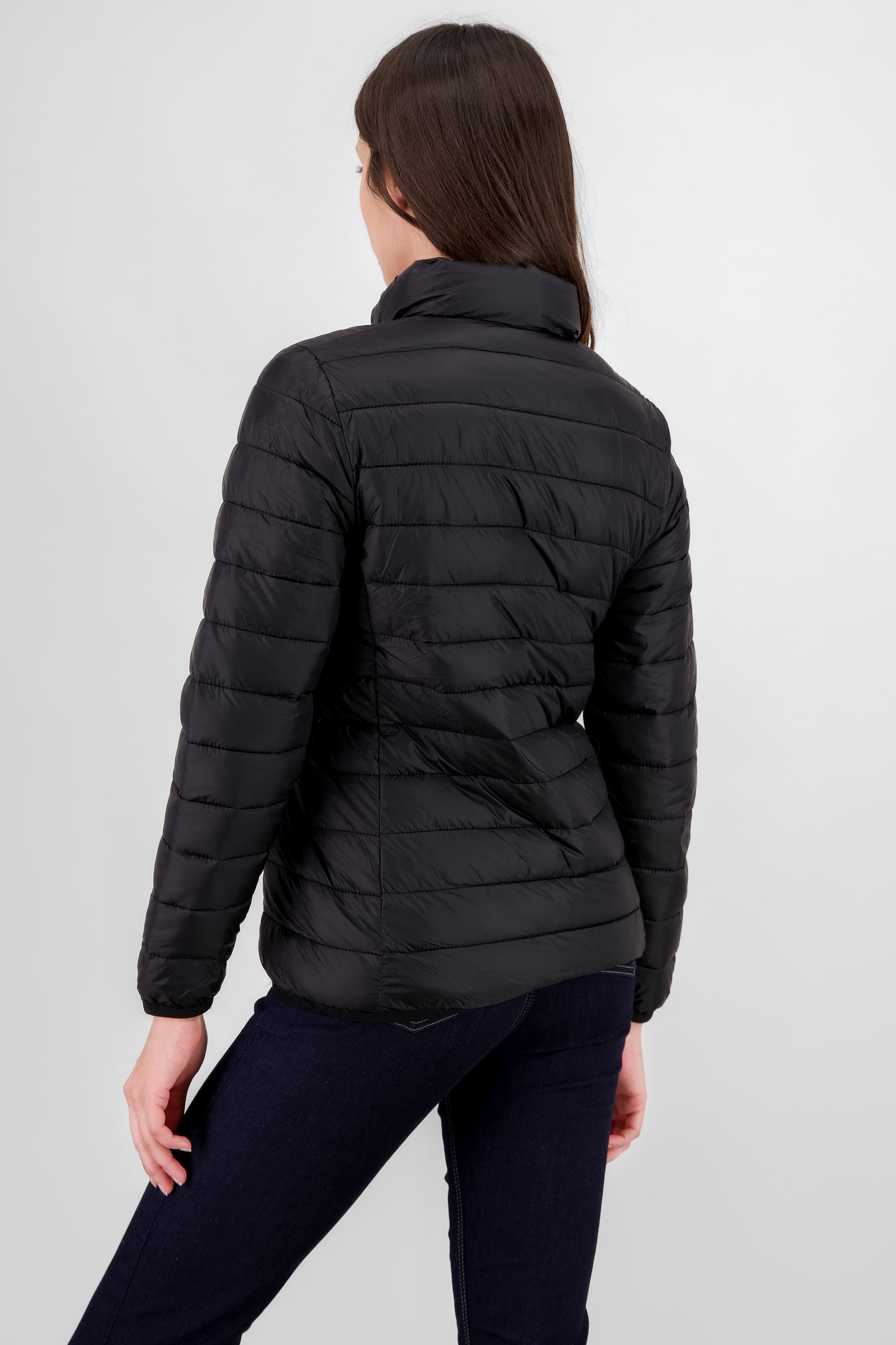 Solid Quilted Jacket BLACK