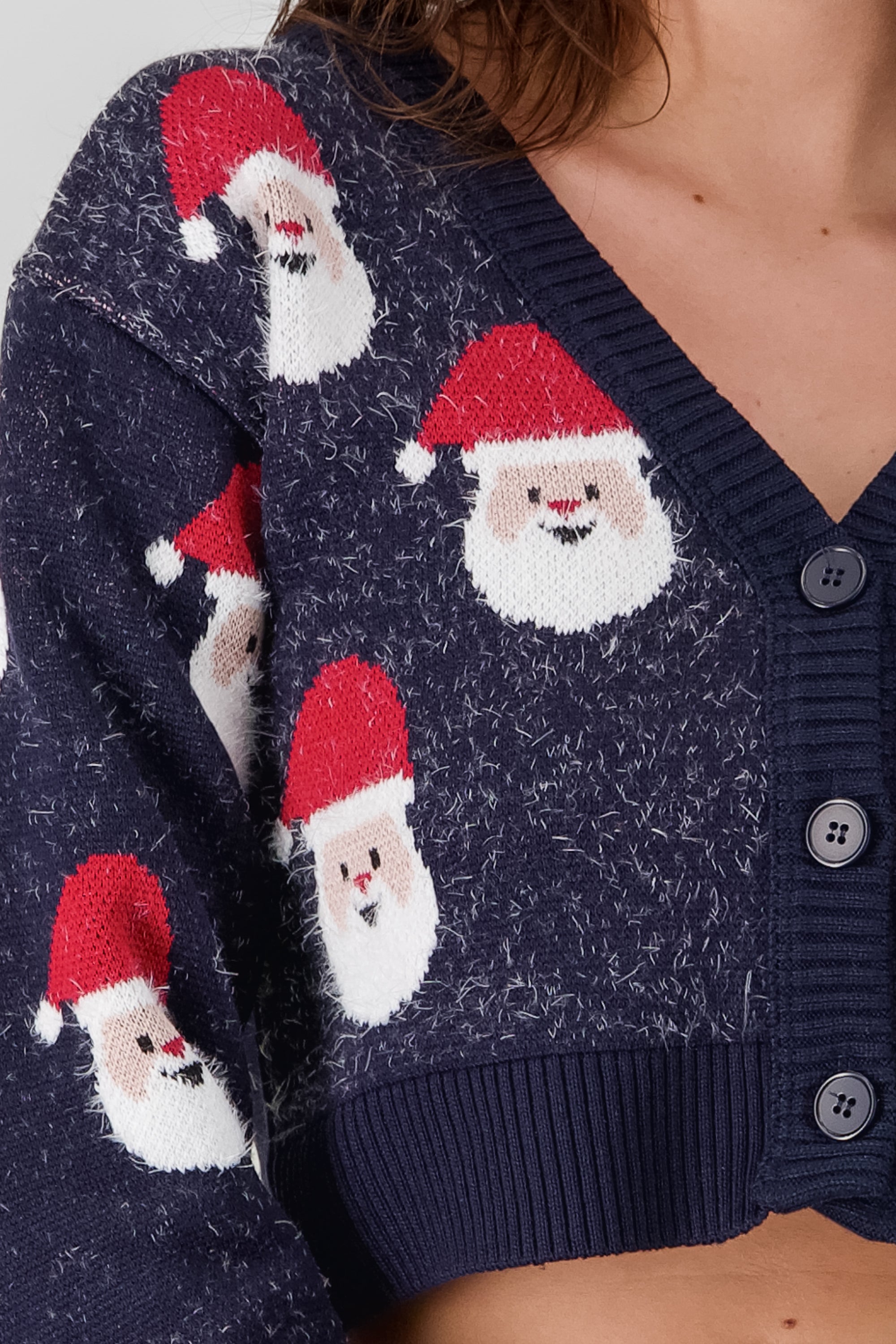 Christmas Cardigan NAVY COMBO