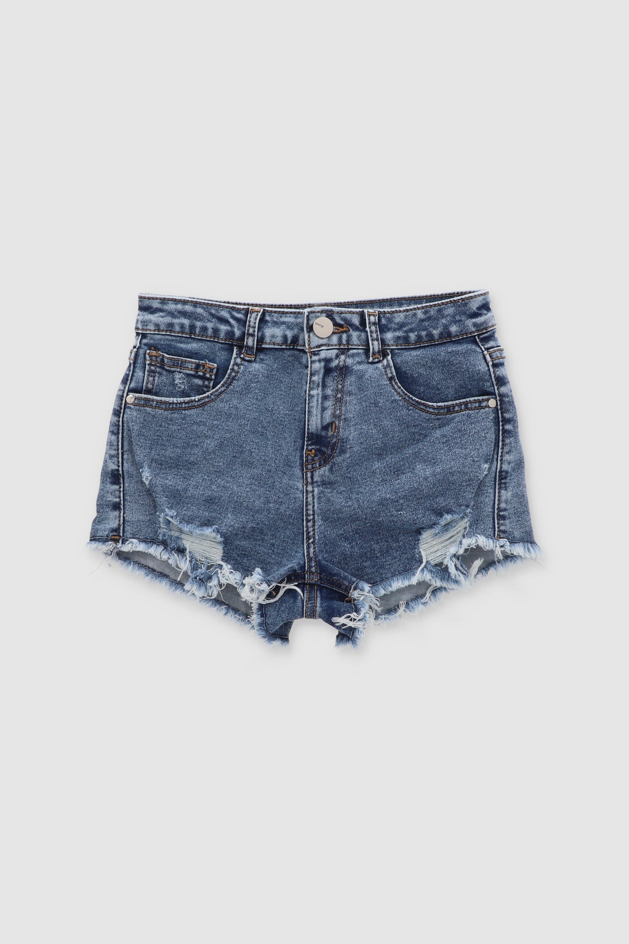 Distressed Mini Shorts ACID WASH