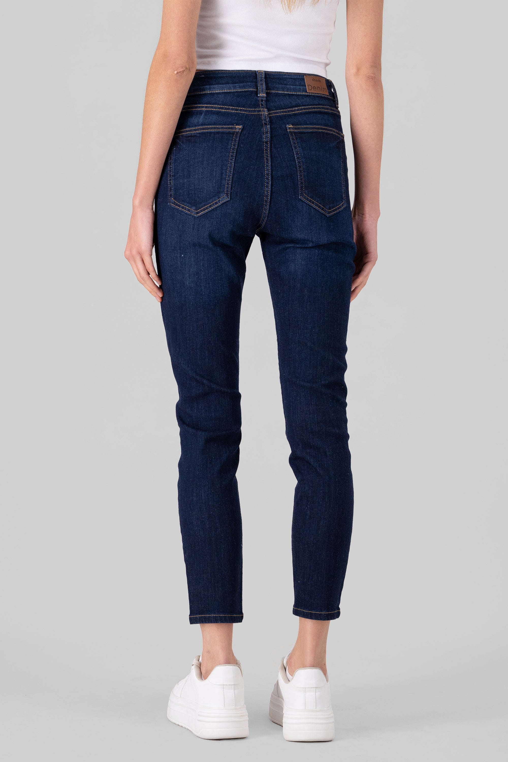 Contrast Skinny Jeans DARK WASH